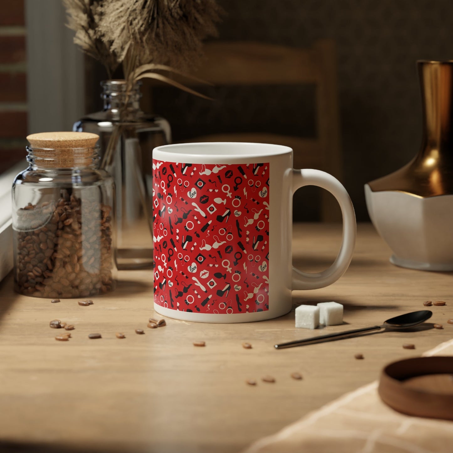 Adult Sex Toys, Red Mega Mug, 20oz - Mug - The Lucky Wombat