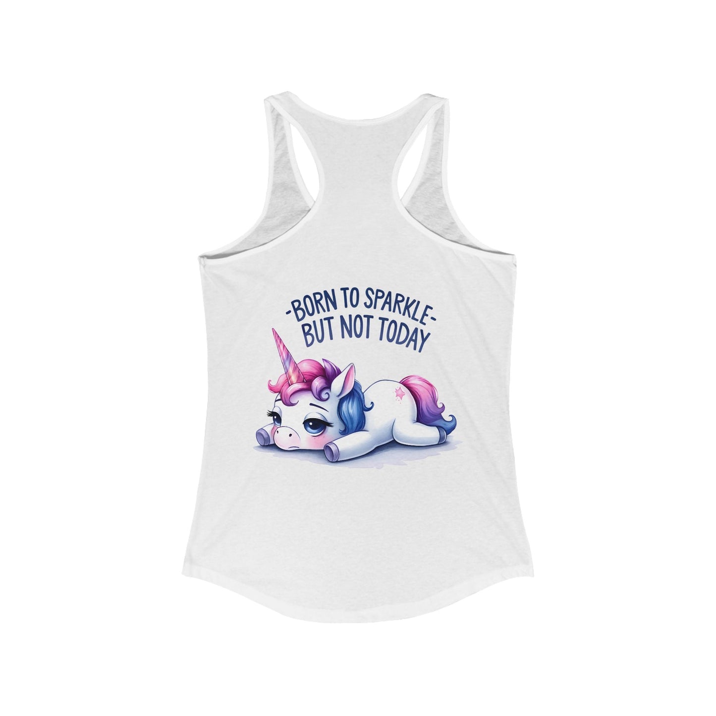 Born to Sparkle Tank Top – Adorable Unicorn Design for Every Mood - Tank Top - The Lucky Wombat