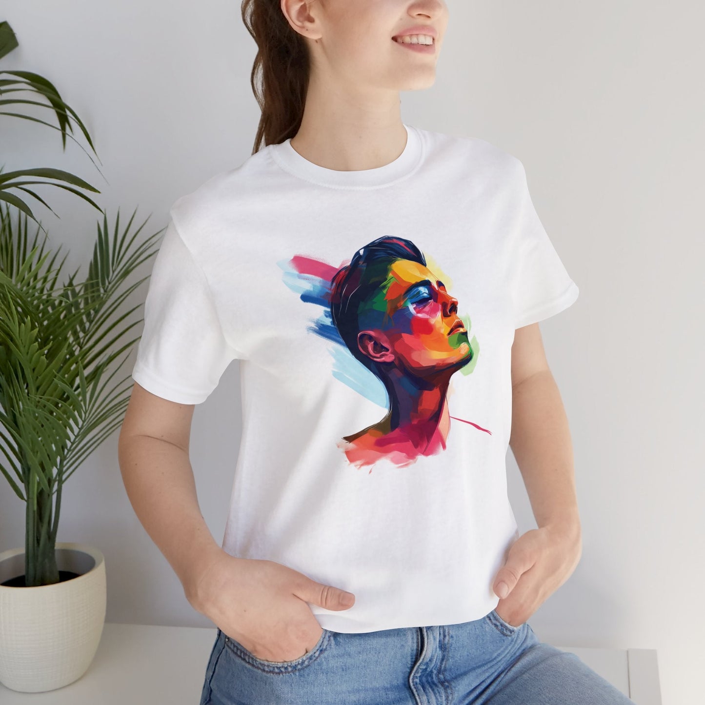 Colorful LGBTQ Girl - Unisex T-shirt - T-Shirt - The Lucky Wombat