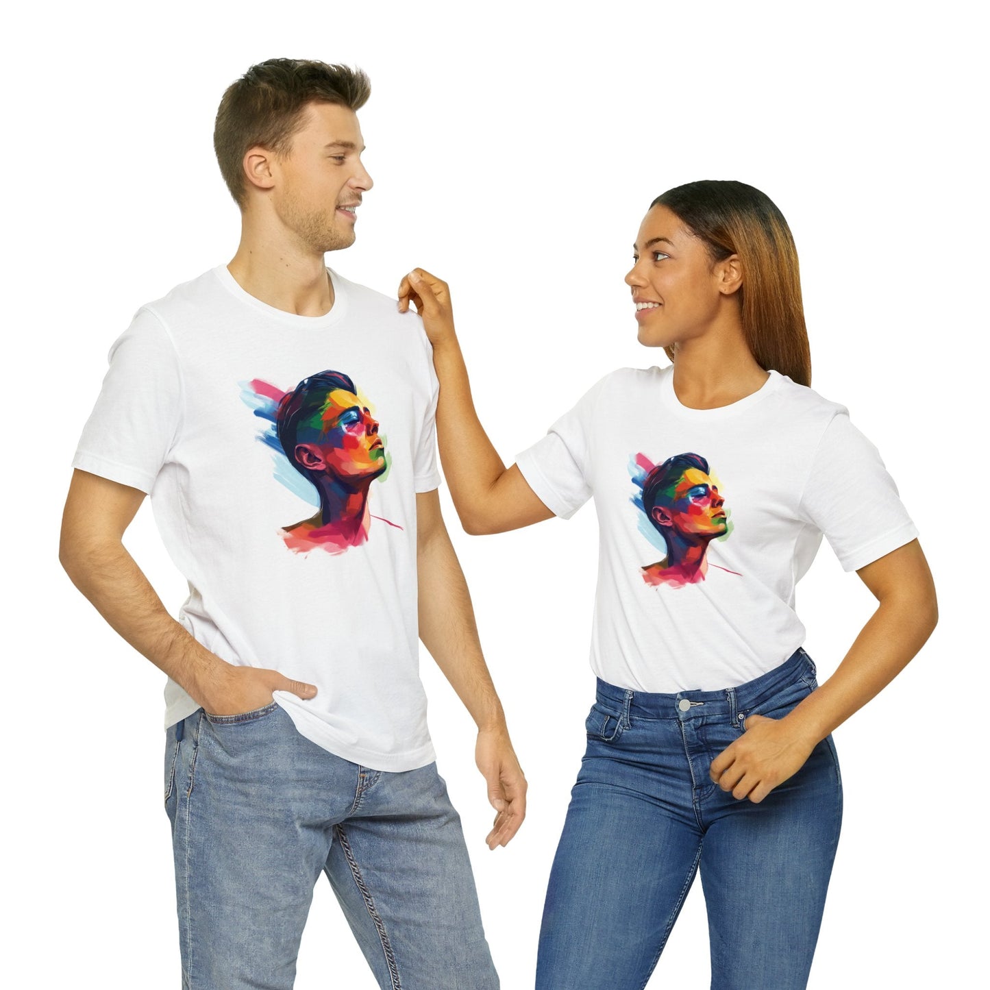 Colorful LGBTQ Girl - Unisex T-shirt - T-Shirt - The Lucky Wombat
