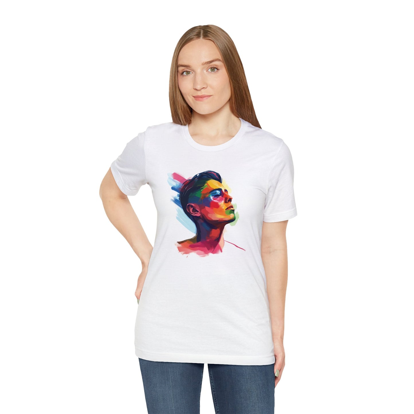 Colorful LGBTQ Girl - Unisex T-shirt - T-Shirt - The Lucky Wombat