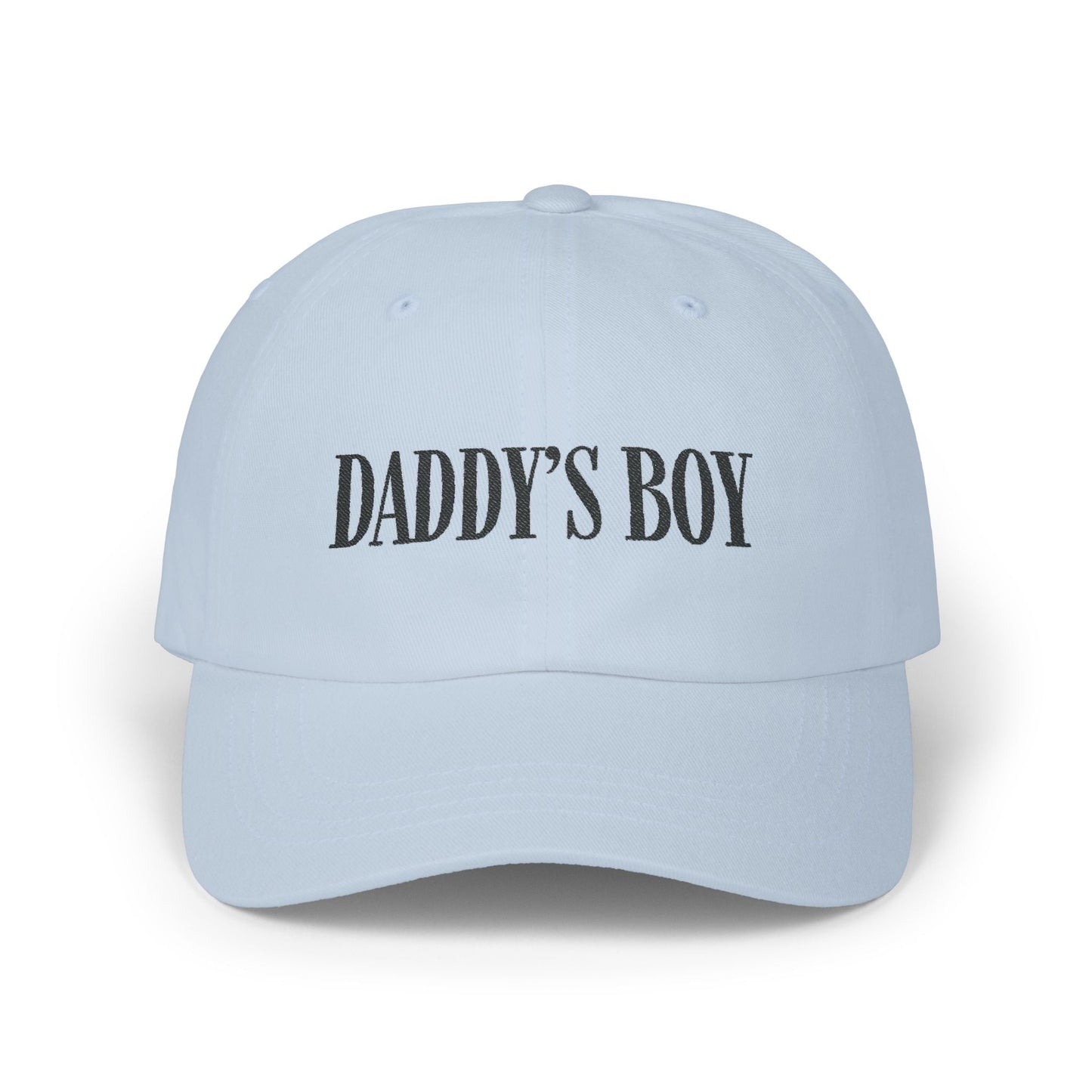 Daddy's Boy Cap - Black on Light - Hats - The Lucky Wombat