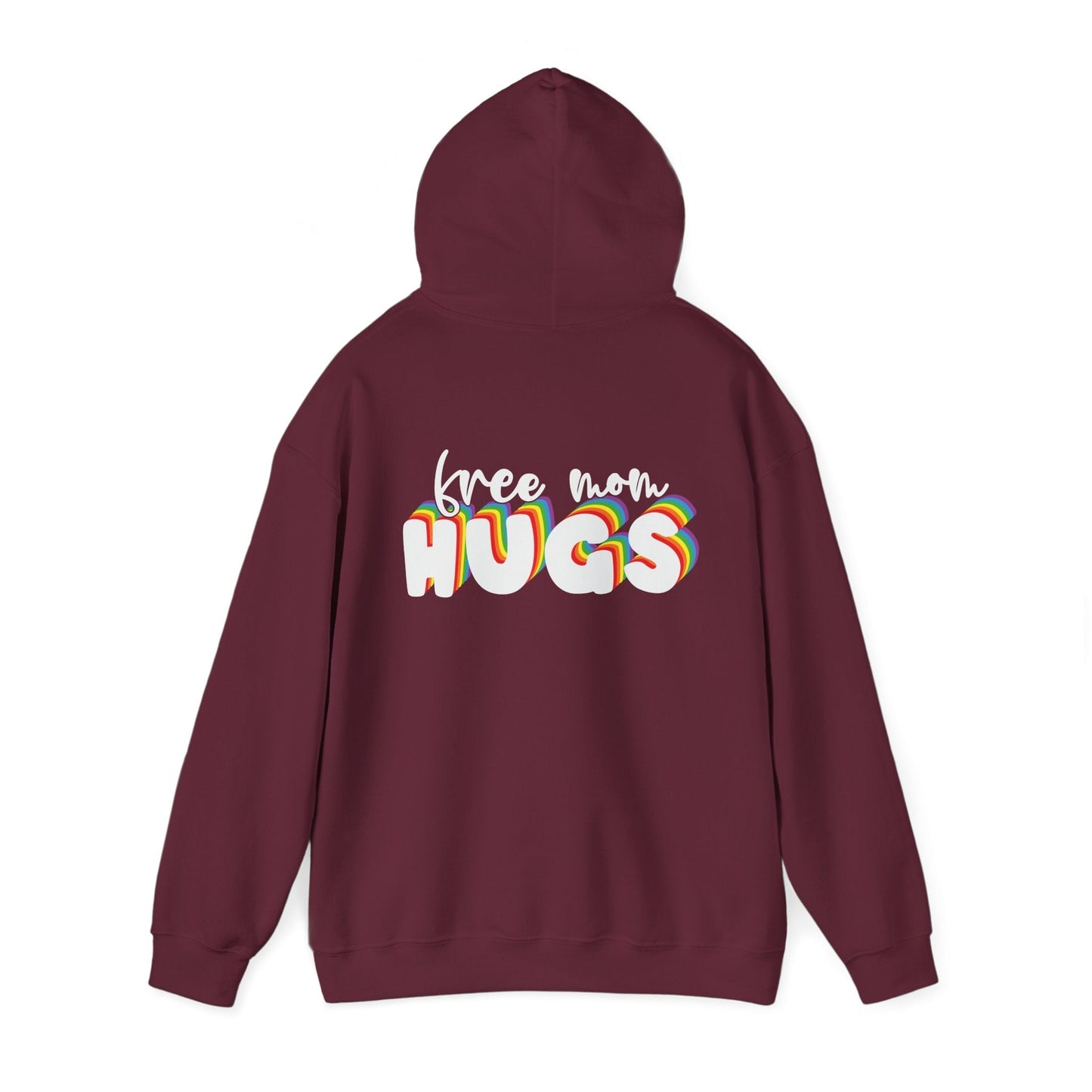 Free Mom Hugs Hoodie - Unisex Hooded Sweatshirt - Hoodie - The Lucky Wombat