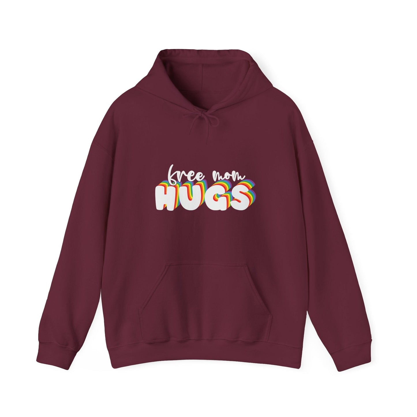 Free Mom Hugs Hoodie - Unisex Hooded Sweatshirt - Hoodie - The Lucky Wombat