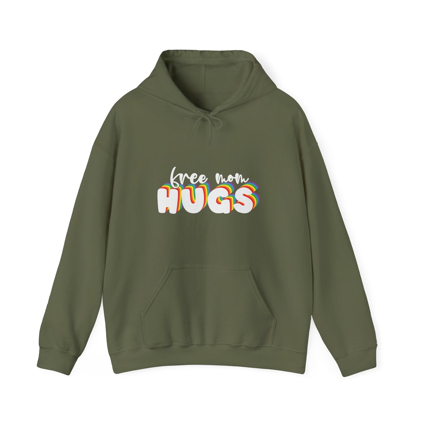 Free Mom Hugs Hoodie - Unisex Hooded Sweatshirt - Hoodie - The Lucky Wombat