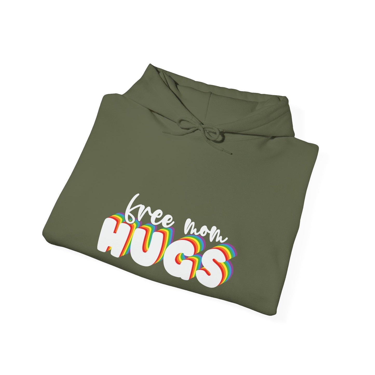 Free Mom Hugs Hoodie - Unisex Hooded Sweatshirt - Hoodie - The Lucky Wombat