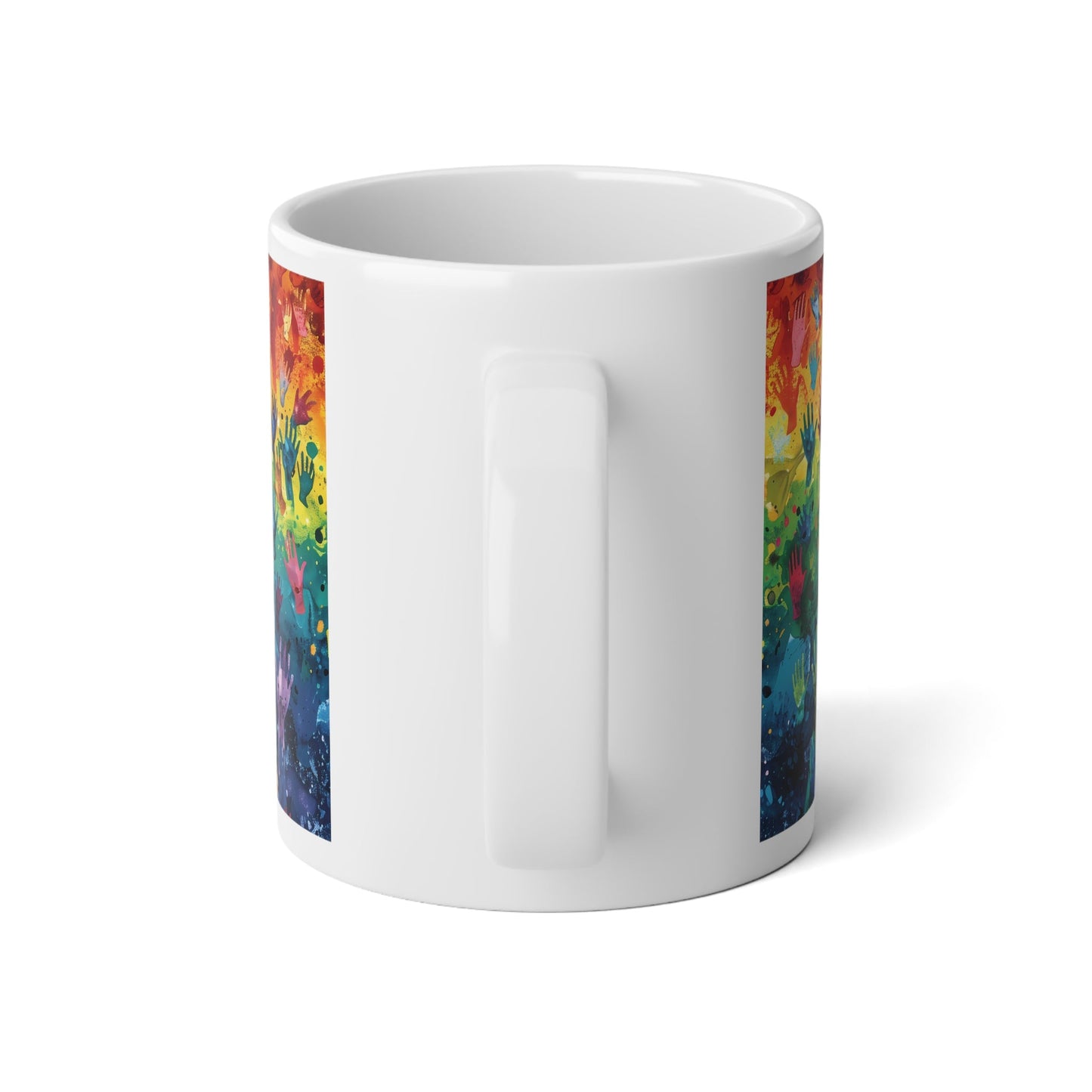 Hearts Pride Mug, 20oz - Mug - The Lucky Wombat