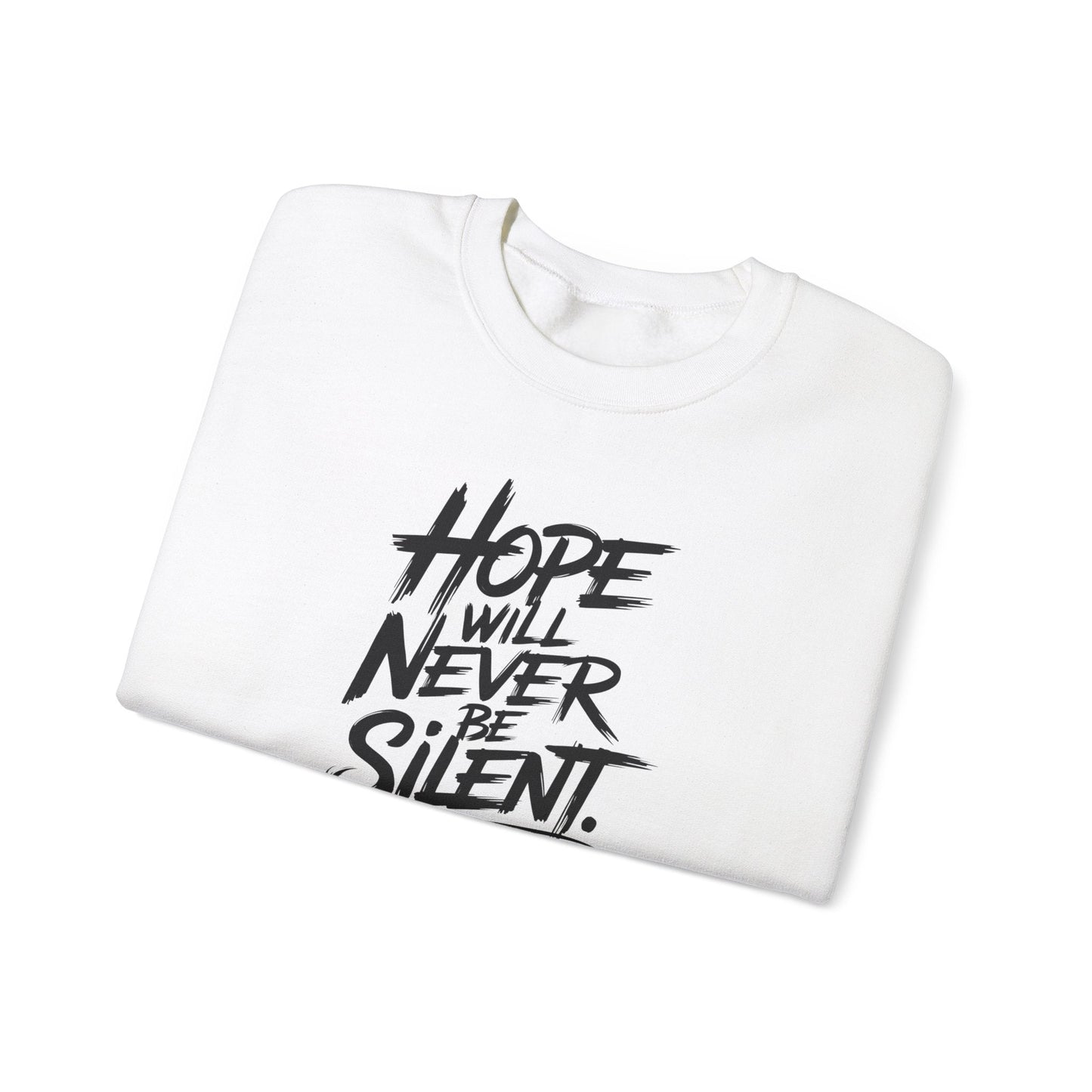 Hope Will Never Be Silent - Harvey Milk Quote - Sweatshirt - Sweatshirt - The Lucky Wombat
