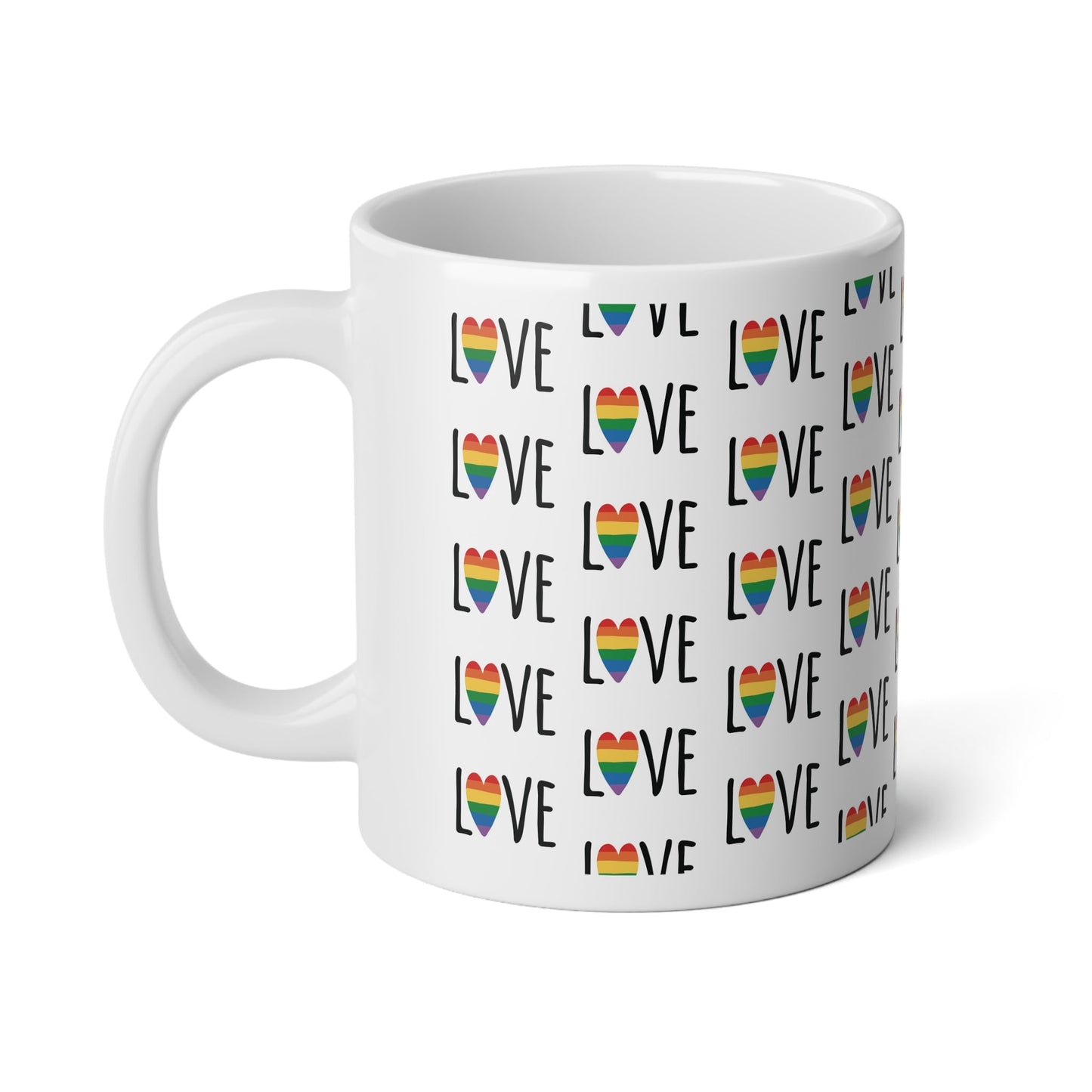 Love Love , Mega Mug, 20oz - Mug - The Lucky Wombat