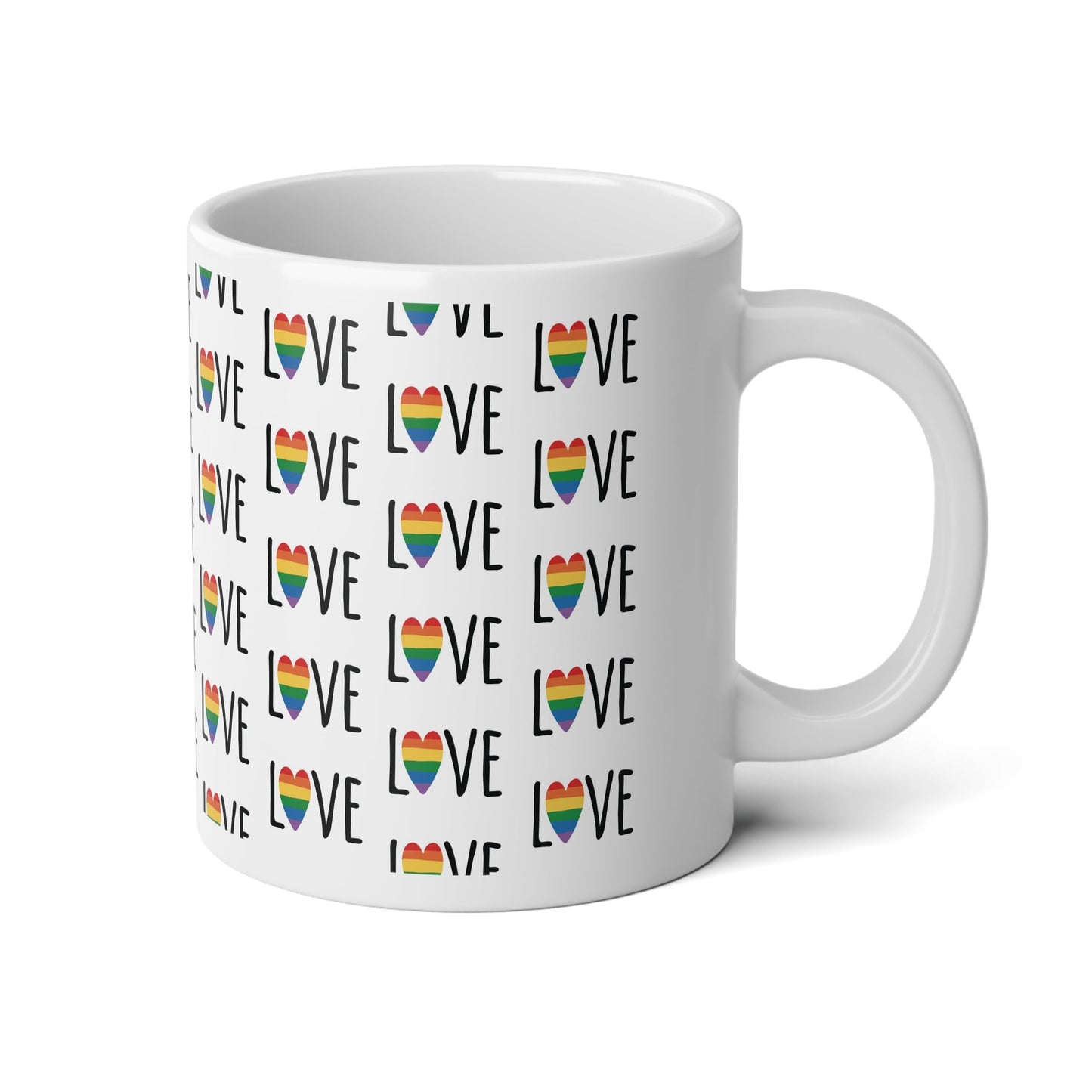 Love Love , Mega Mug, 20oz - Mug - The Lucky Wombat