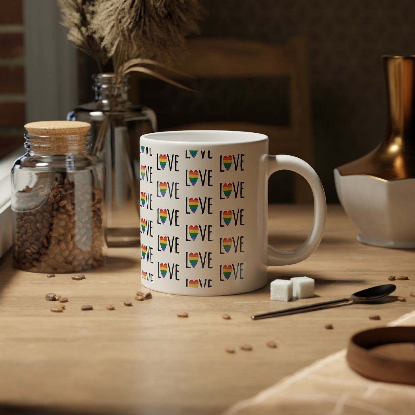 Love Love , Mega Mug, 20oz - Mug - The Lucky Wombat
