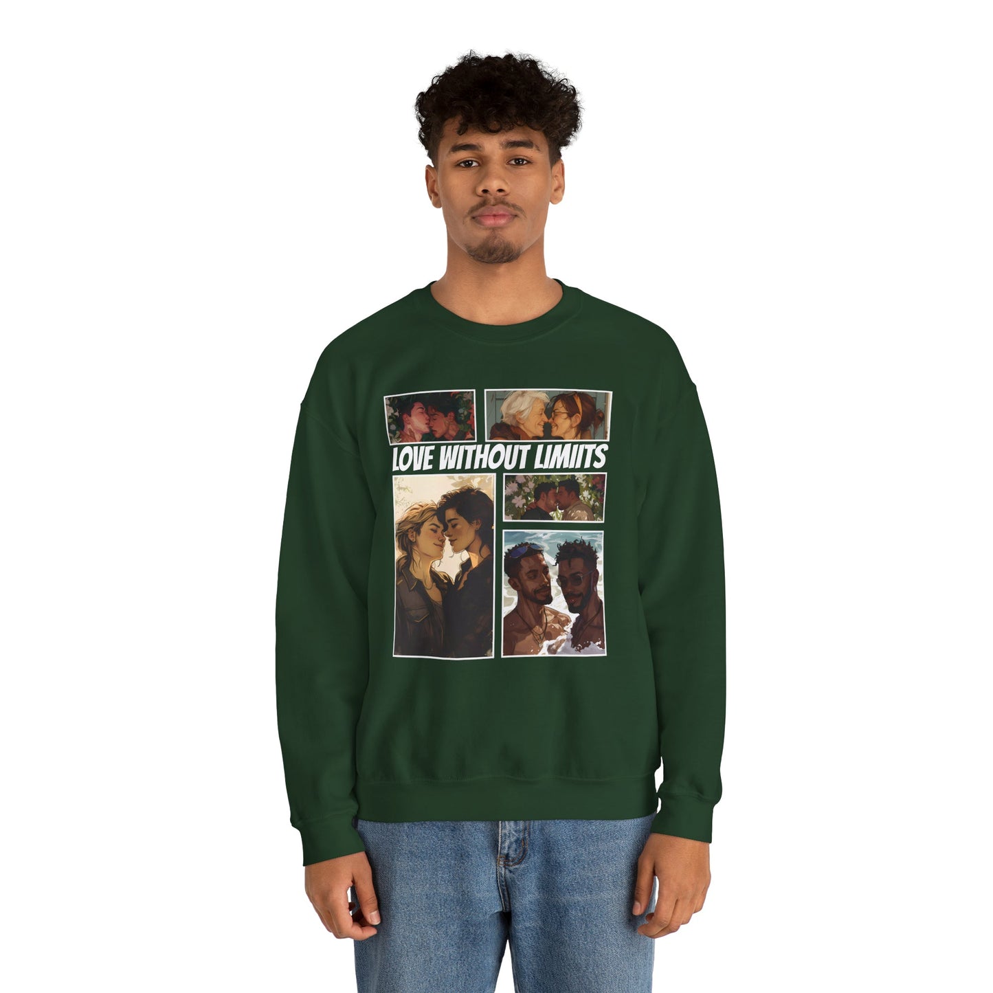 Love Without Limits - V003 - Unisex Sweatshirt - Sweatshirt - The Lucky Wombat