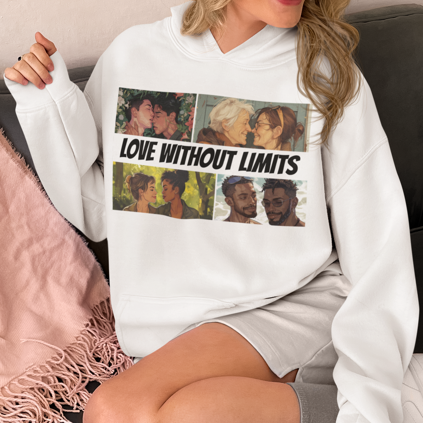 Love Without Limits - V003 - Unisex Hoodie