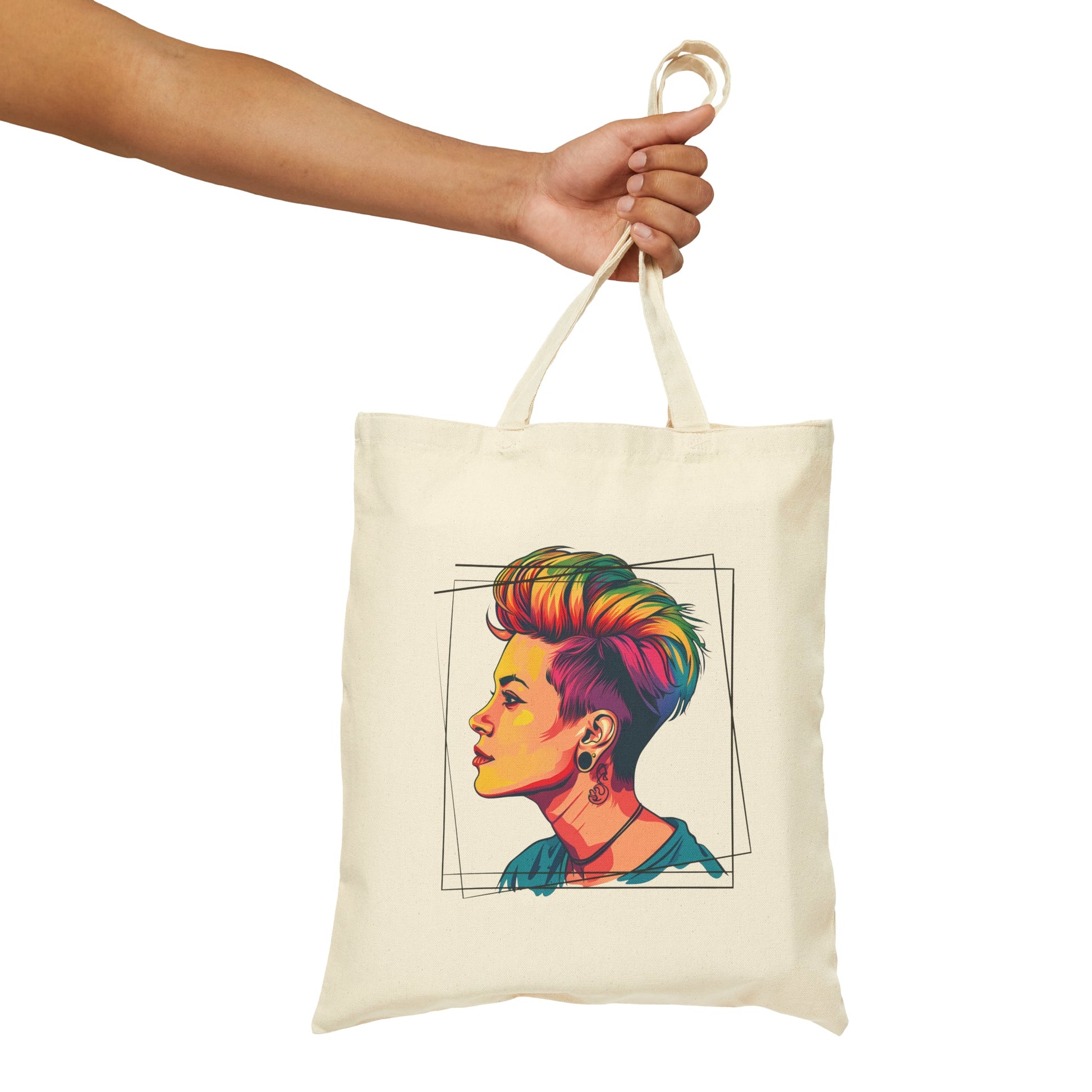 Pixie Hair - Cotton Canvas Tote Bag - Bags The Lucky Wombat