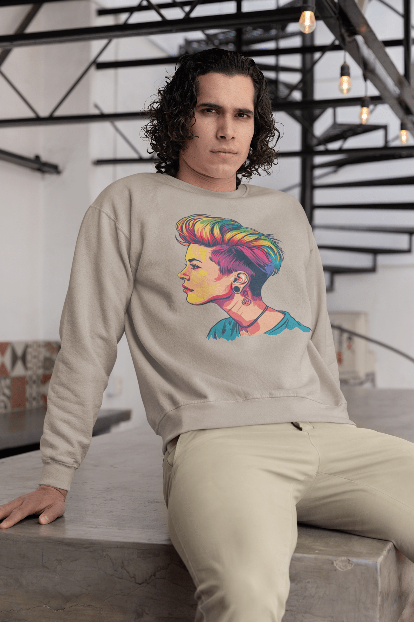 Pixie Haircut - Unisex Sweatshirt - Sweatshirt - The Lucky Wombat