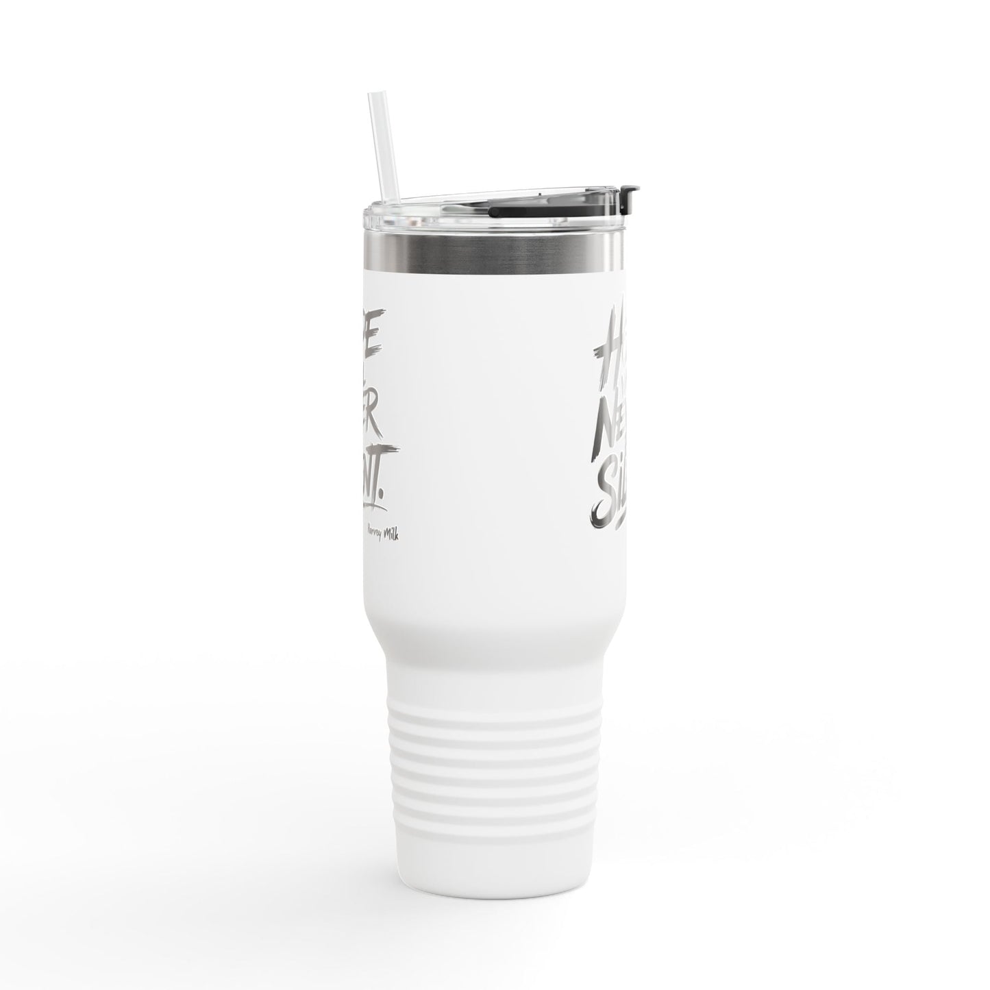 Quote Insulated Travel Mug, 40oz - Hope Will Never Be Silent - Mug - The Lucky Wombat