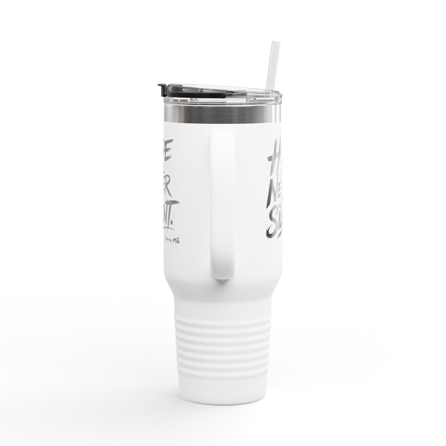 Quote Insulated Travel Mug, 40oz - Hope Will Never Be Silent - Mug - The Lucky Wombat