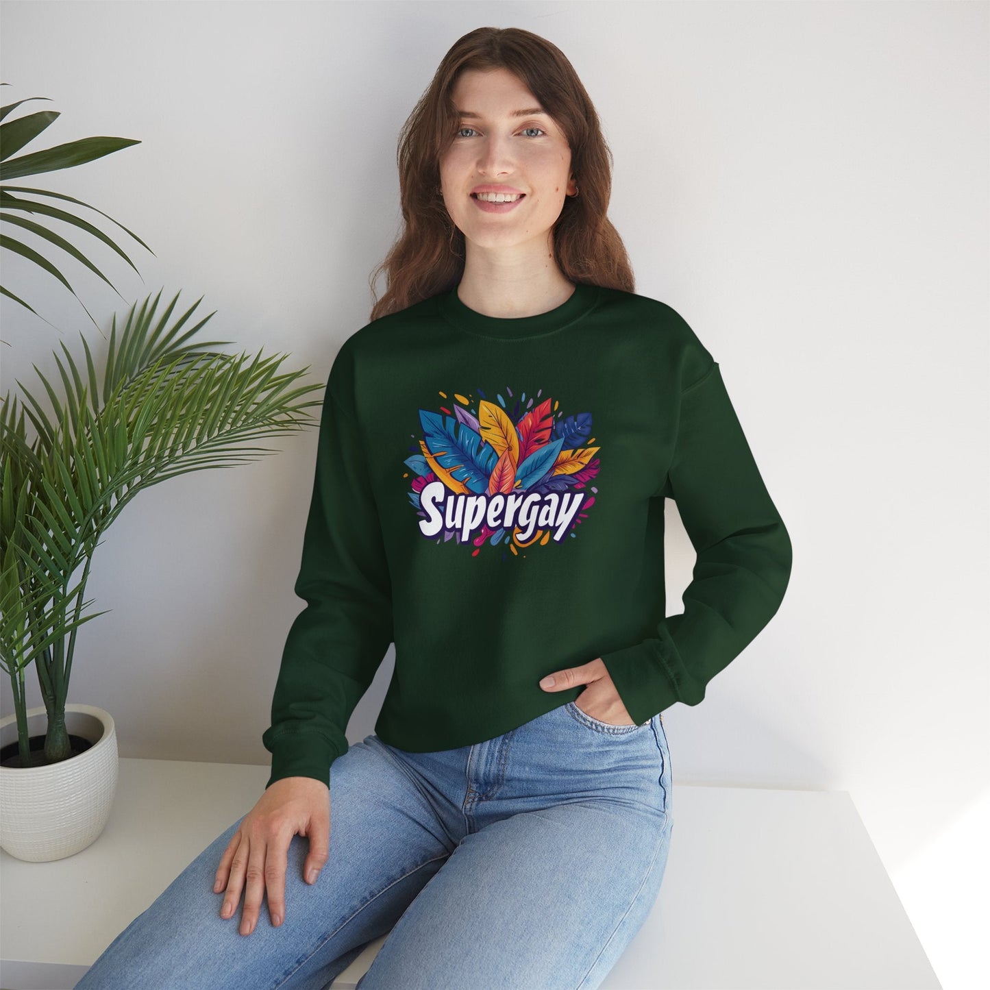 Supergay Unisex Sweatshirt - Sweatshirt - The Lucky Wombat