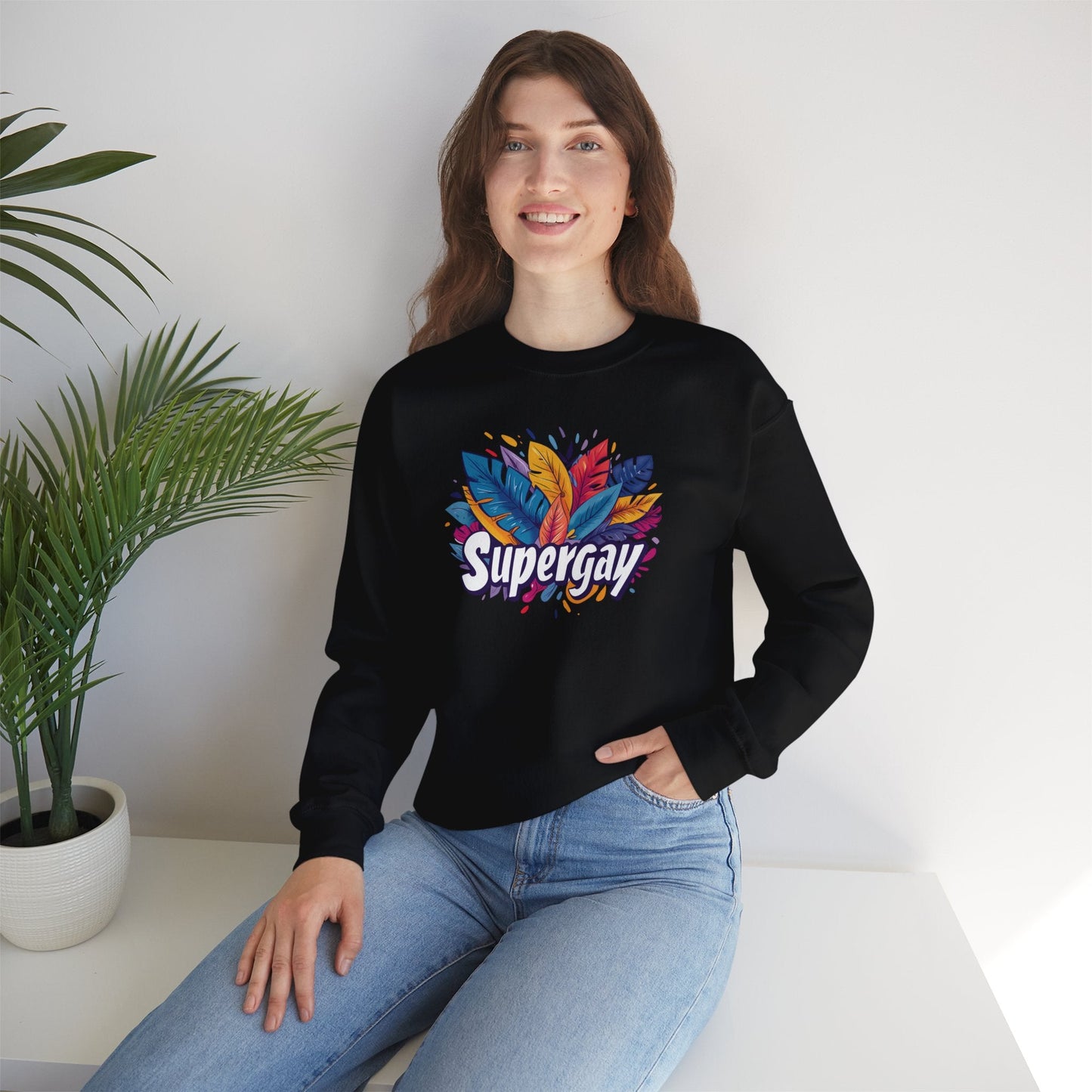 Supergay Unisex Sweatshirt - Sweatshirt - The Lucky Wombat