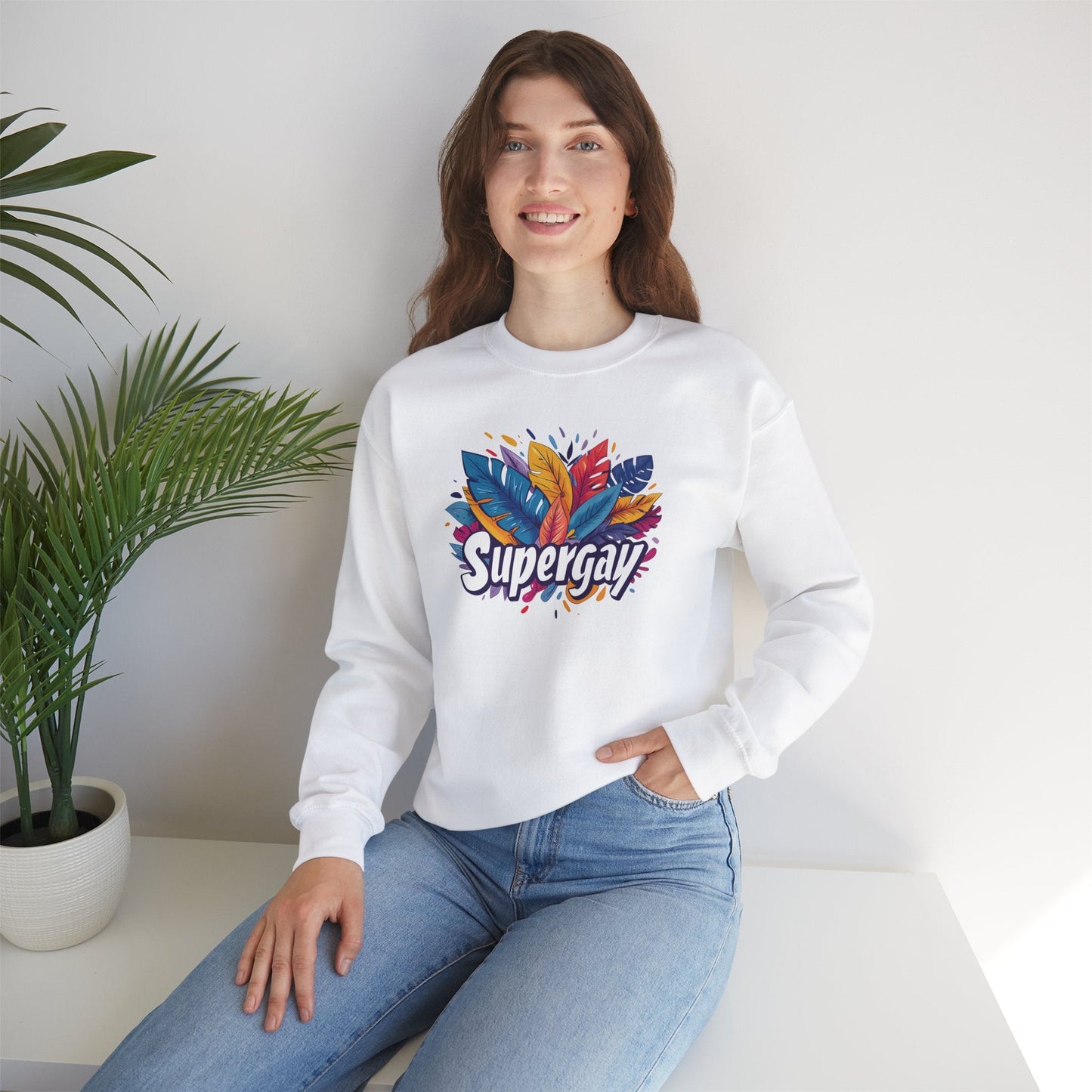 Supergay Unisex Sweatshirt - Sweatshirt - The Lucky Wombat