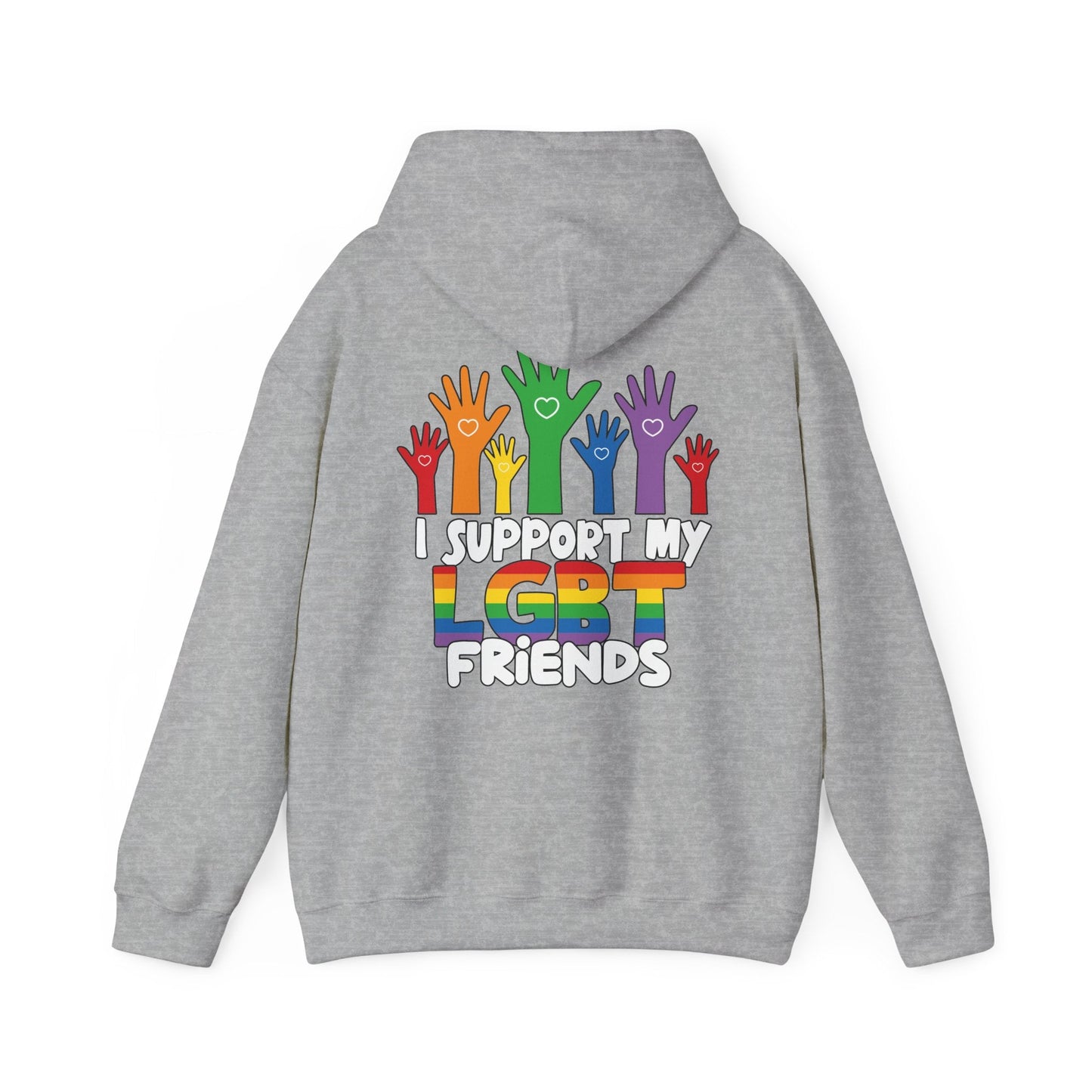 Support My LGBT Friends Hoodie - Hoodie - The Lucky Wombat