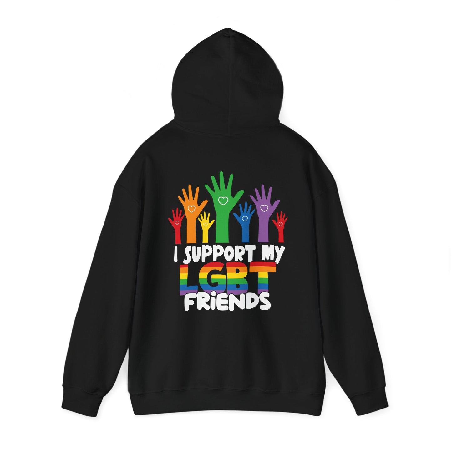 Support My LGBT Friends Hoodie - Hoodie - The Lucky Wombat