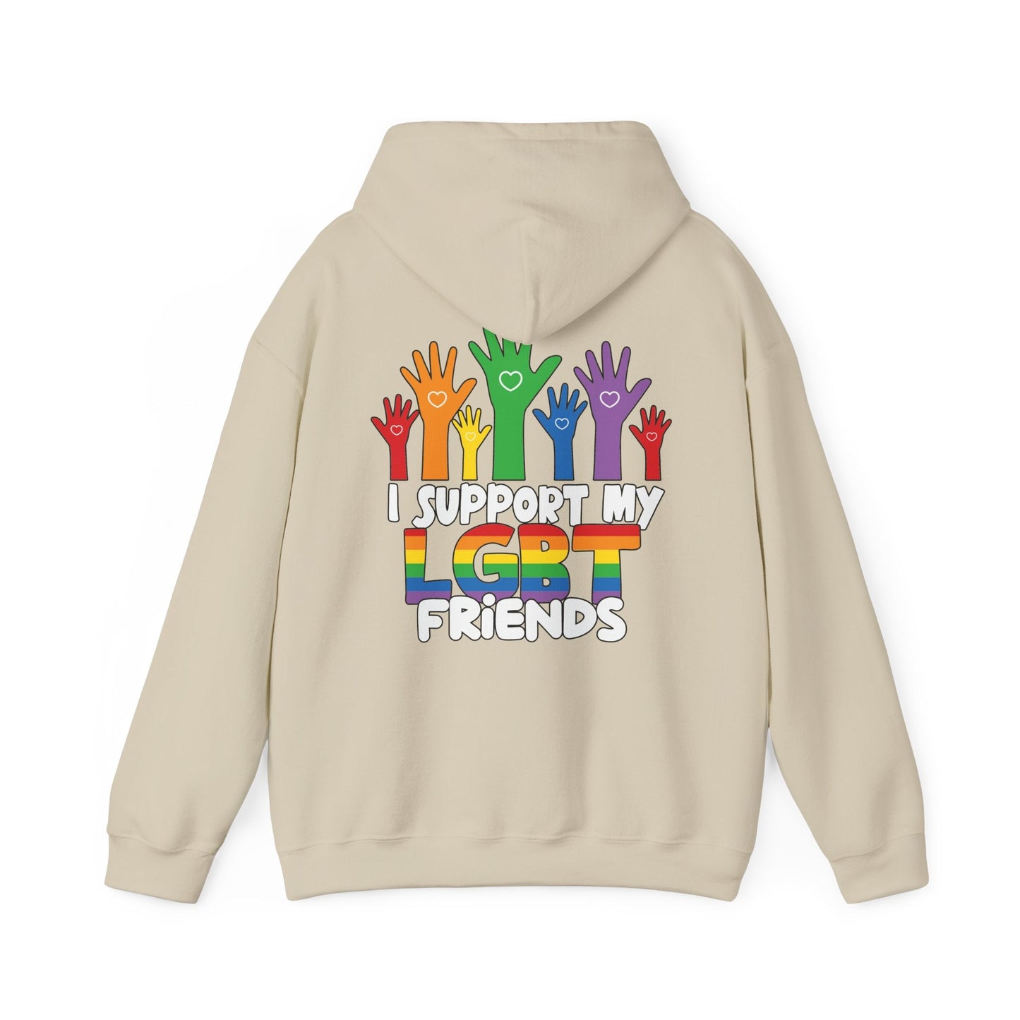 Support My LGBT Friends Hoodie - Hoodie - The Lucky Wombat