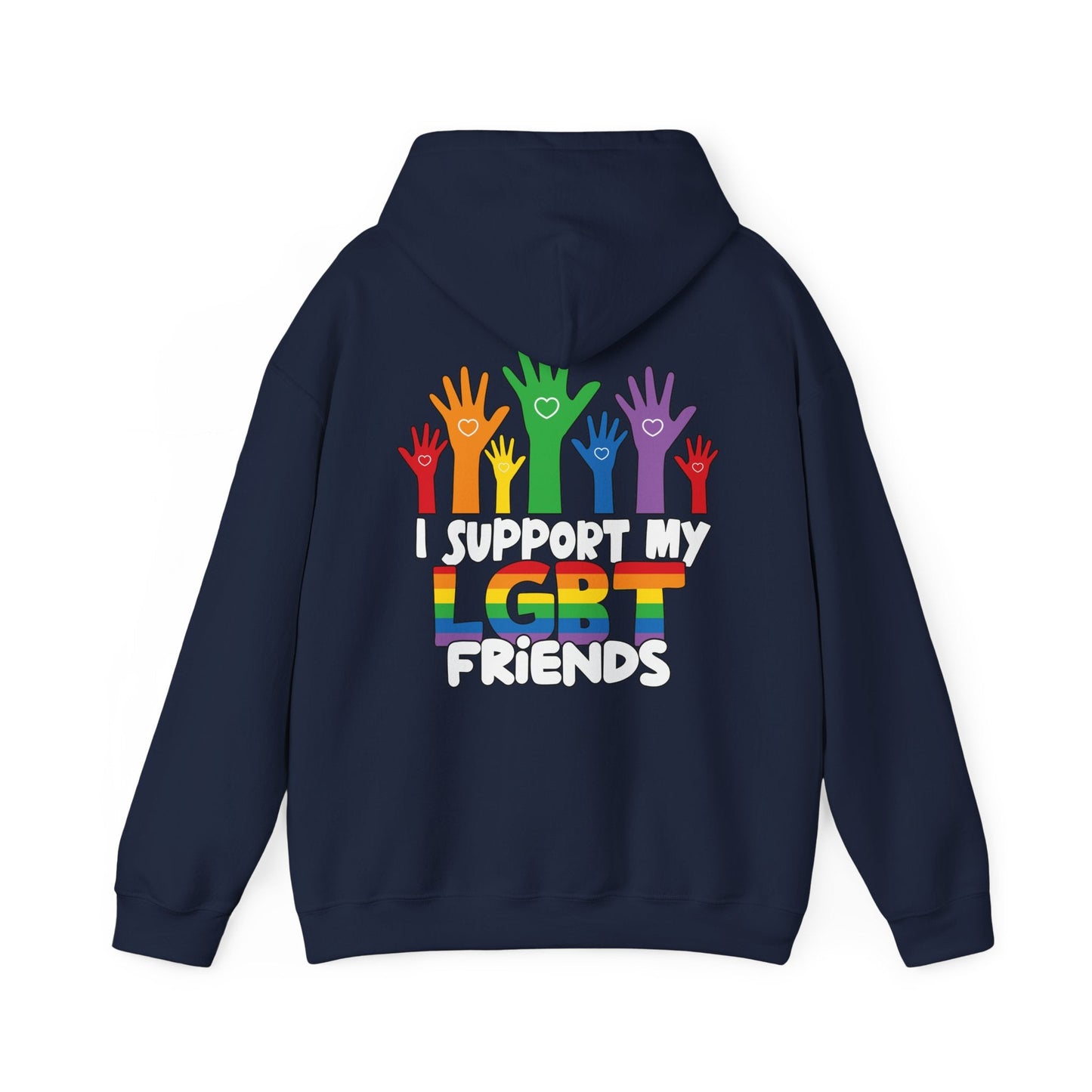 Support My LGBT Friends Hoodie - Hoodie - The Lucky Wombat