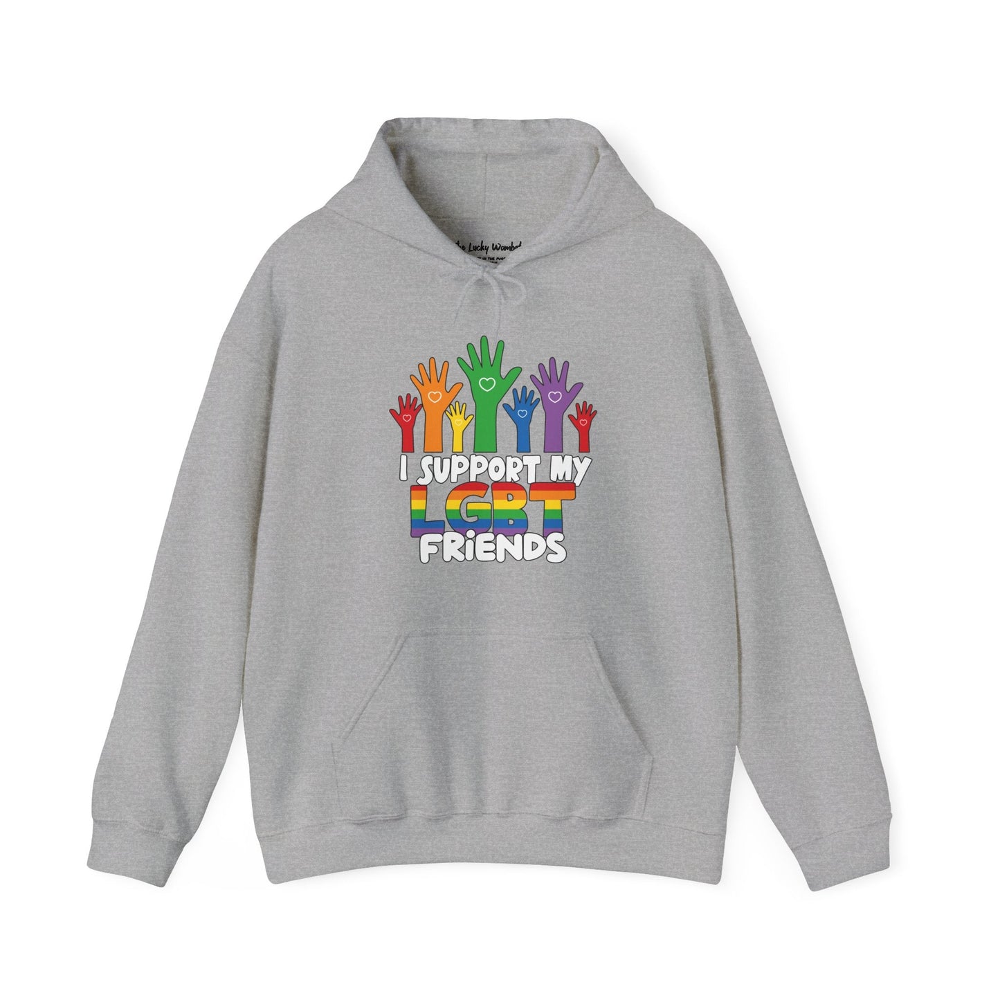Support My LGBT Friends Hoodie - Hoodie - The Lucky Wombat