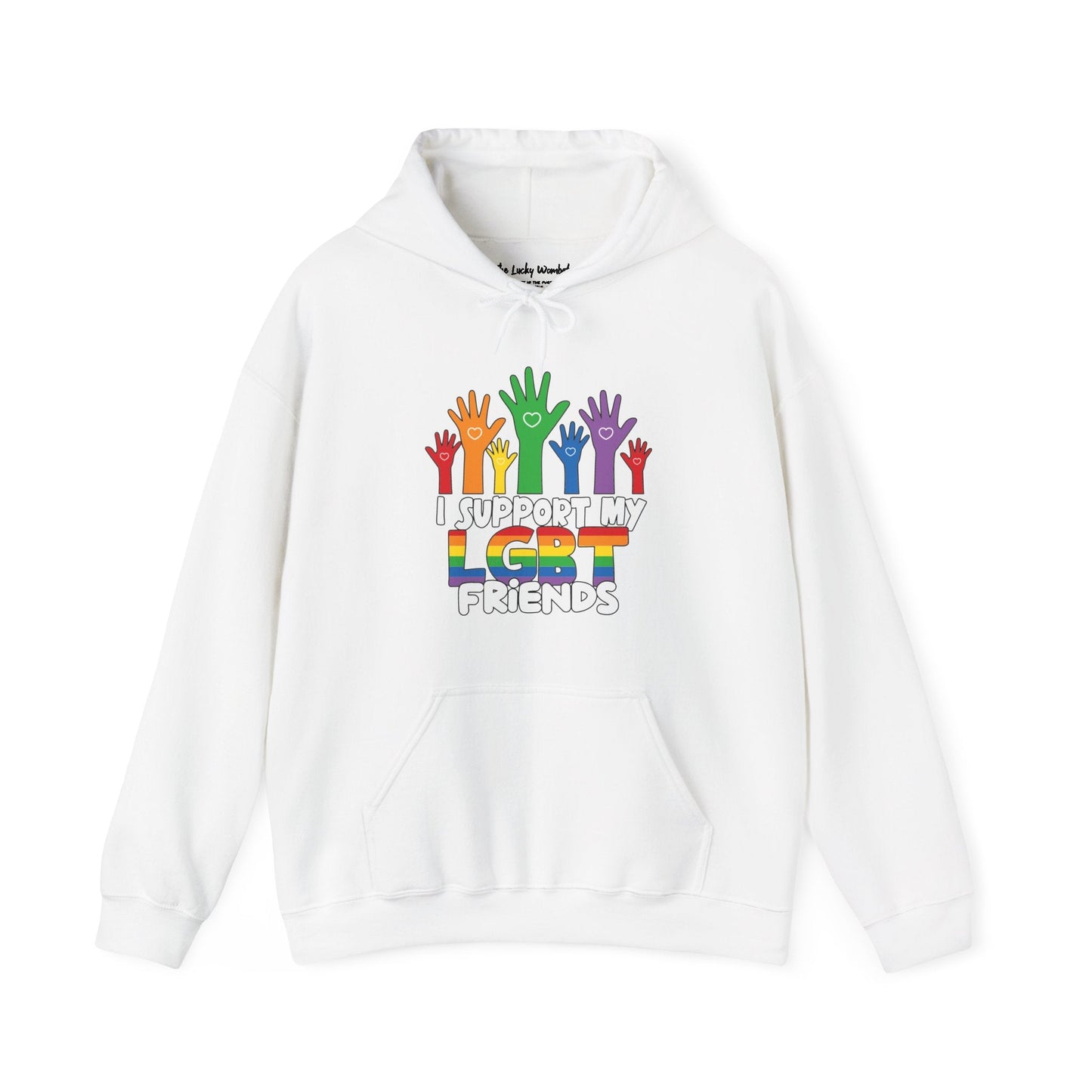 Support My LGBT Friends Hoodie - Hoodie - The Lucky Wombat