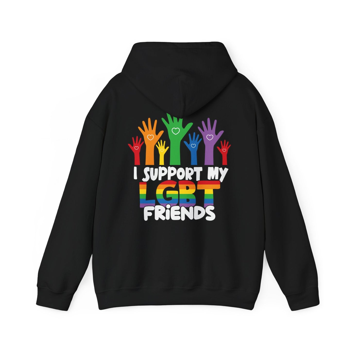 Support My LGBT Friends Hoodie - Hoodie - The Lucky Wombat
