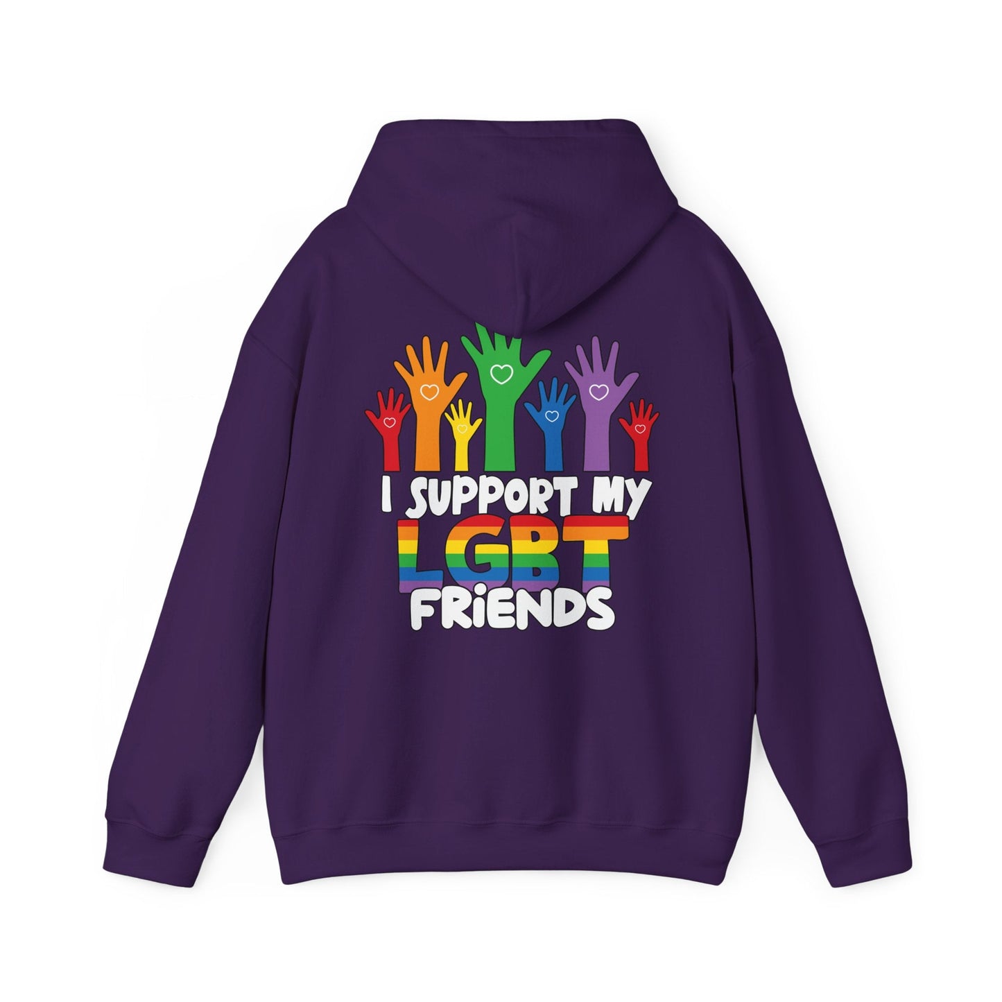 Support My LGBT Friends Hoodie - Hoodie - The Lucky Wombat