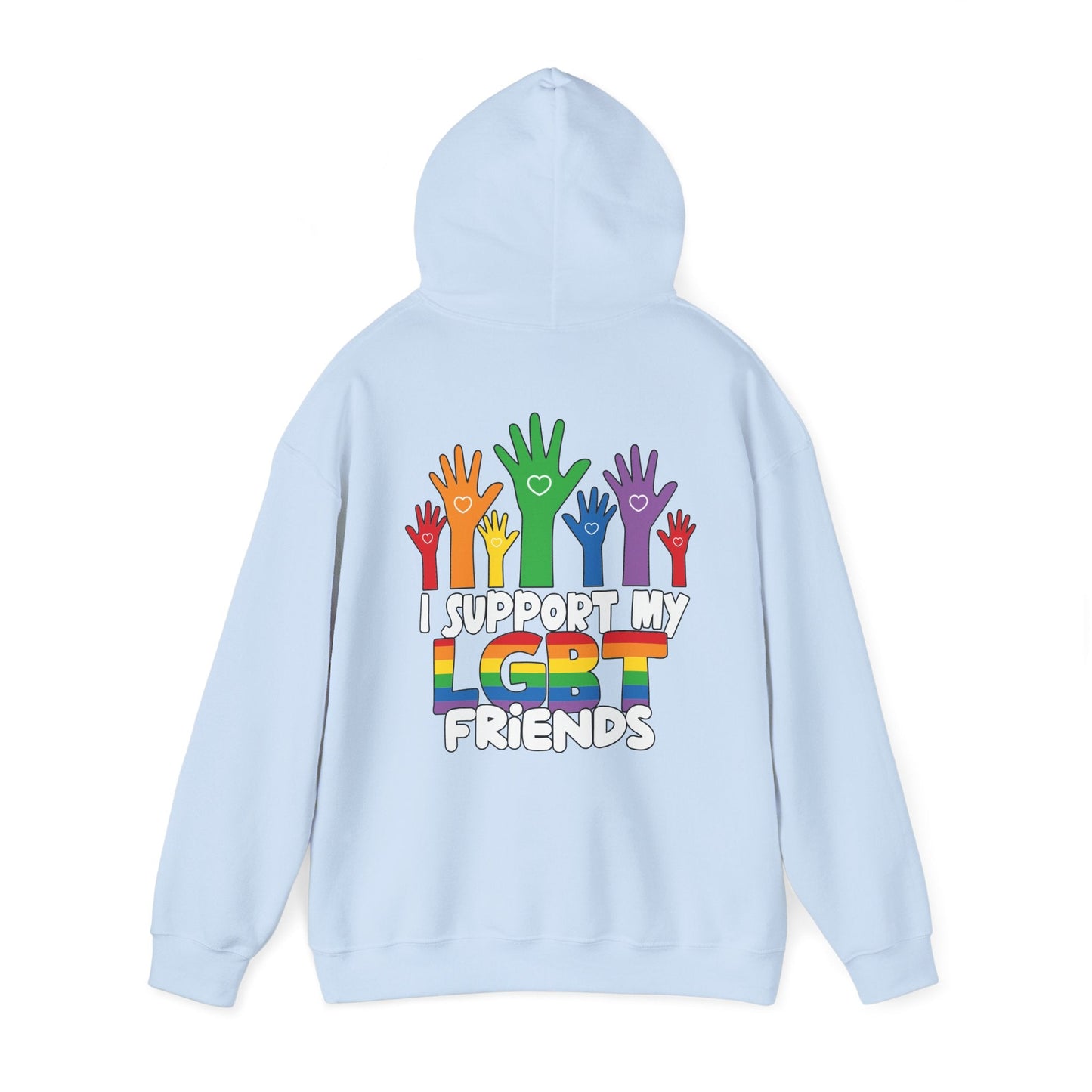 Support My LGBT Friends Hoodie - Hoodie - The Lucky Wombat