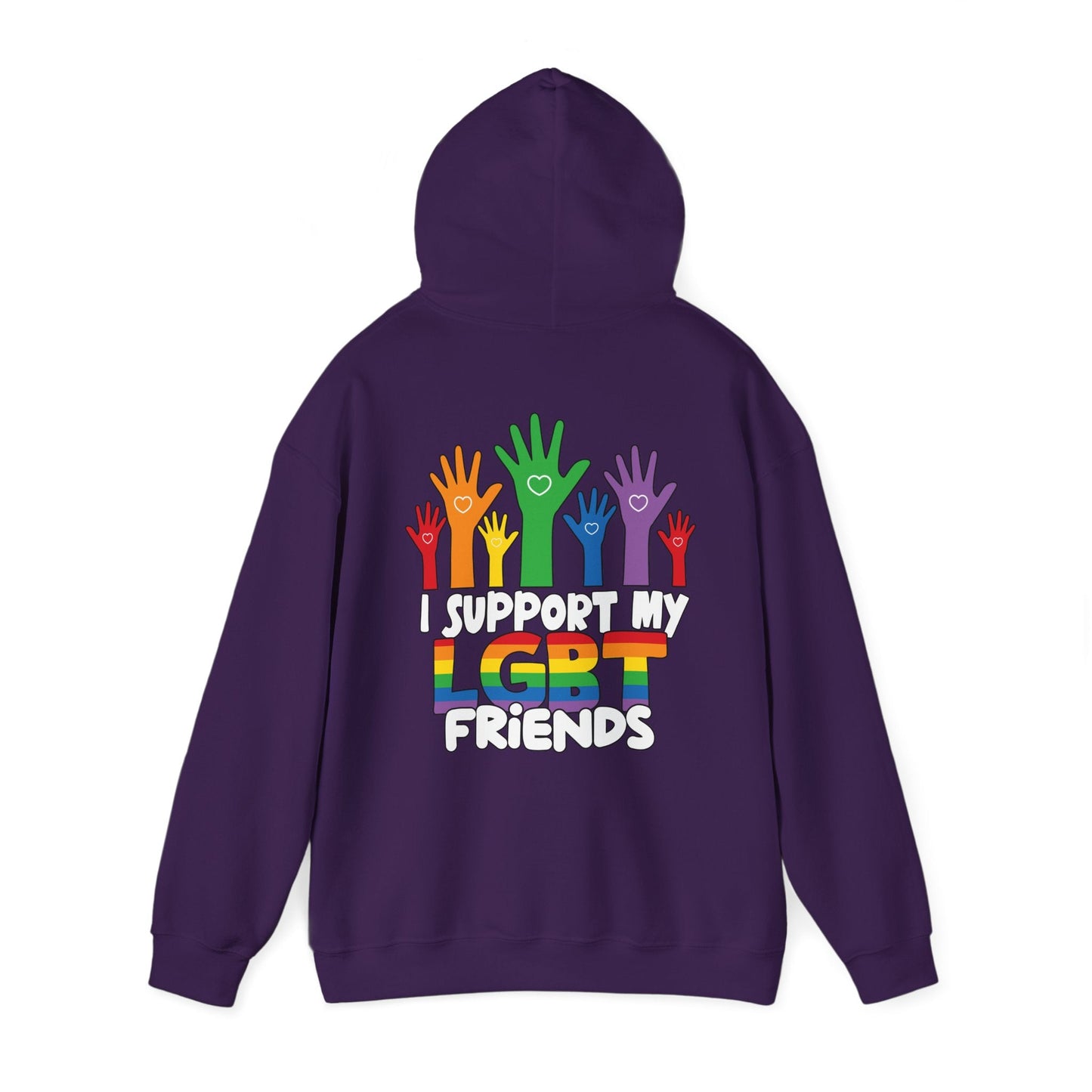 Support My LGBT Friends Hoodie - Hoodie - The Lucky Wombat