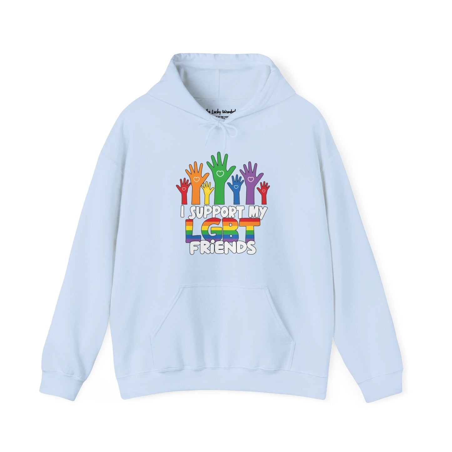 Support My LGBT Friends Hoodie - Hoodie - The Lucky Wombat