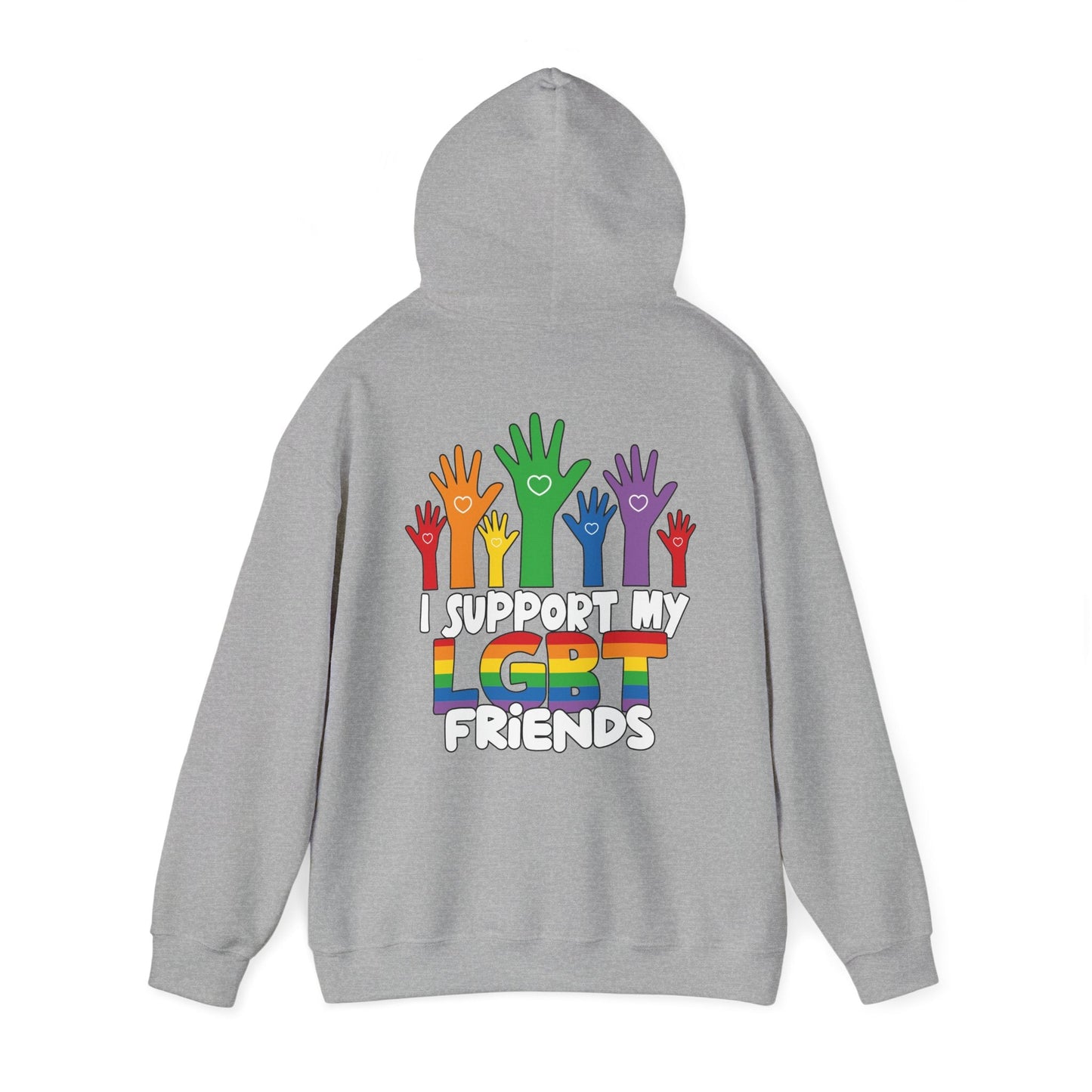 Support My LGBT Friends Hoodie - Hoodie - The Lucky Wombat