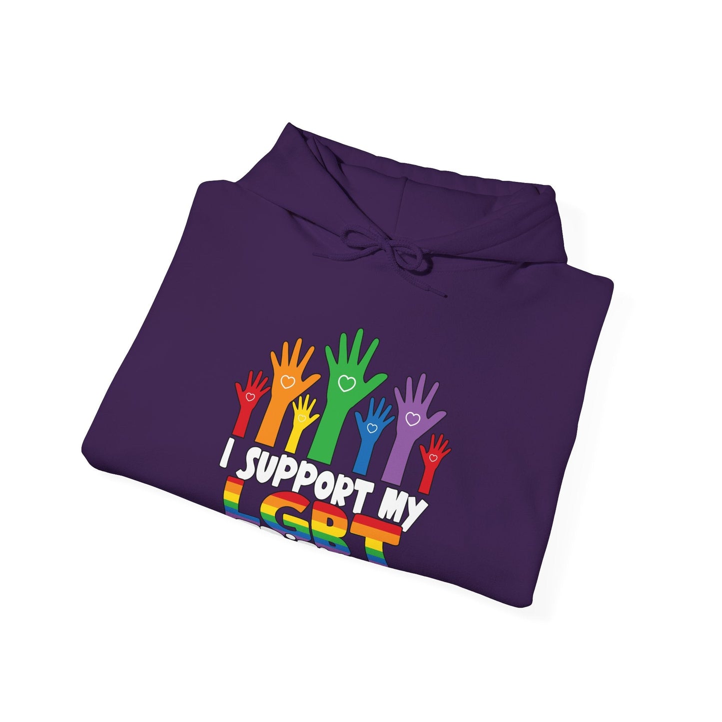 Support My LGBT Friends Hoodie - Hoodie - The Lucky Wombat