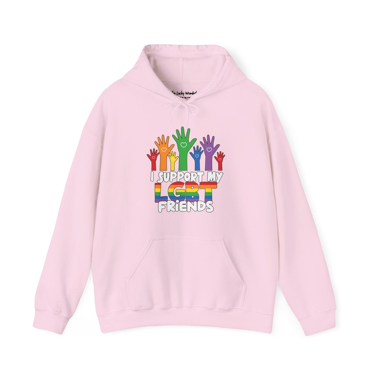 Support My LGBT Friends Hoodie - Hoodie - The Lucky Wombat