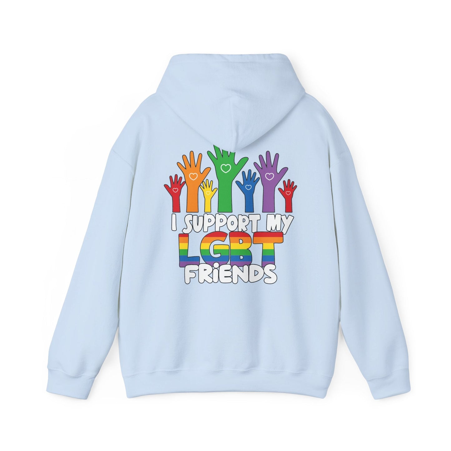 Support My LGBT Friends Hoodie - Hoodie - The Lucky Wombat