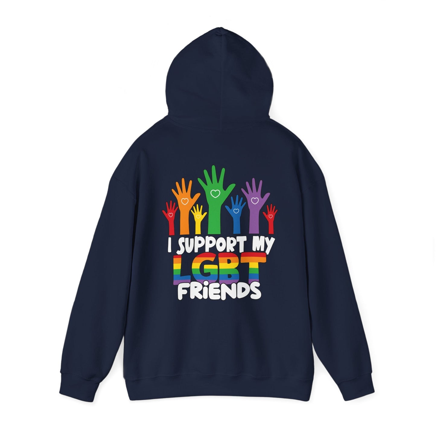 Support My LGBT Friends Hoodie - Hoodie - The Lucky Wombat