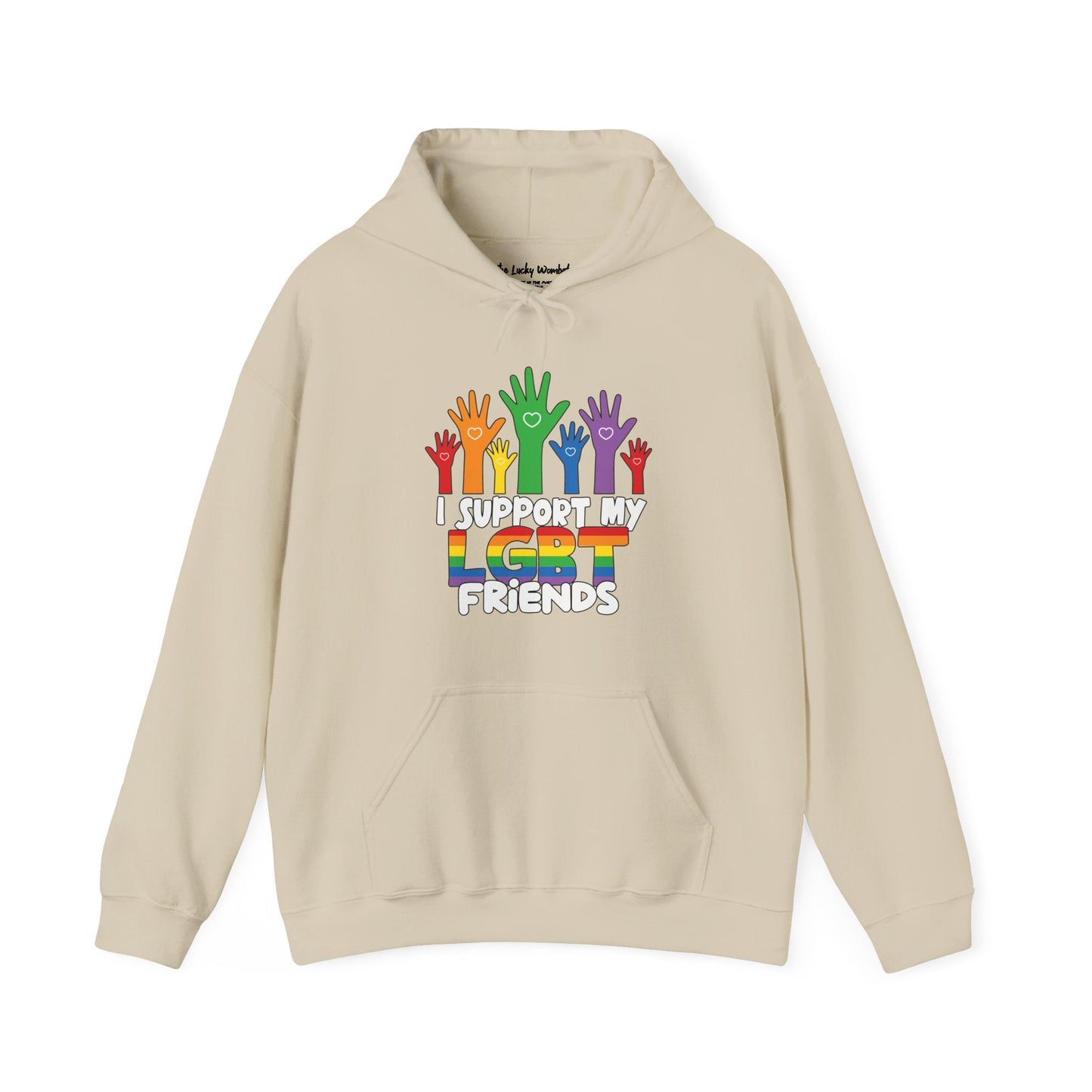 Support My LGBT Friends Hoodie - Hoodie - The Lucky Wombat