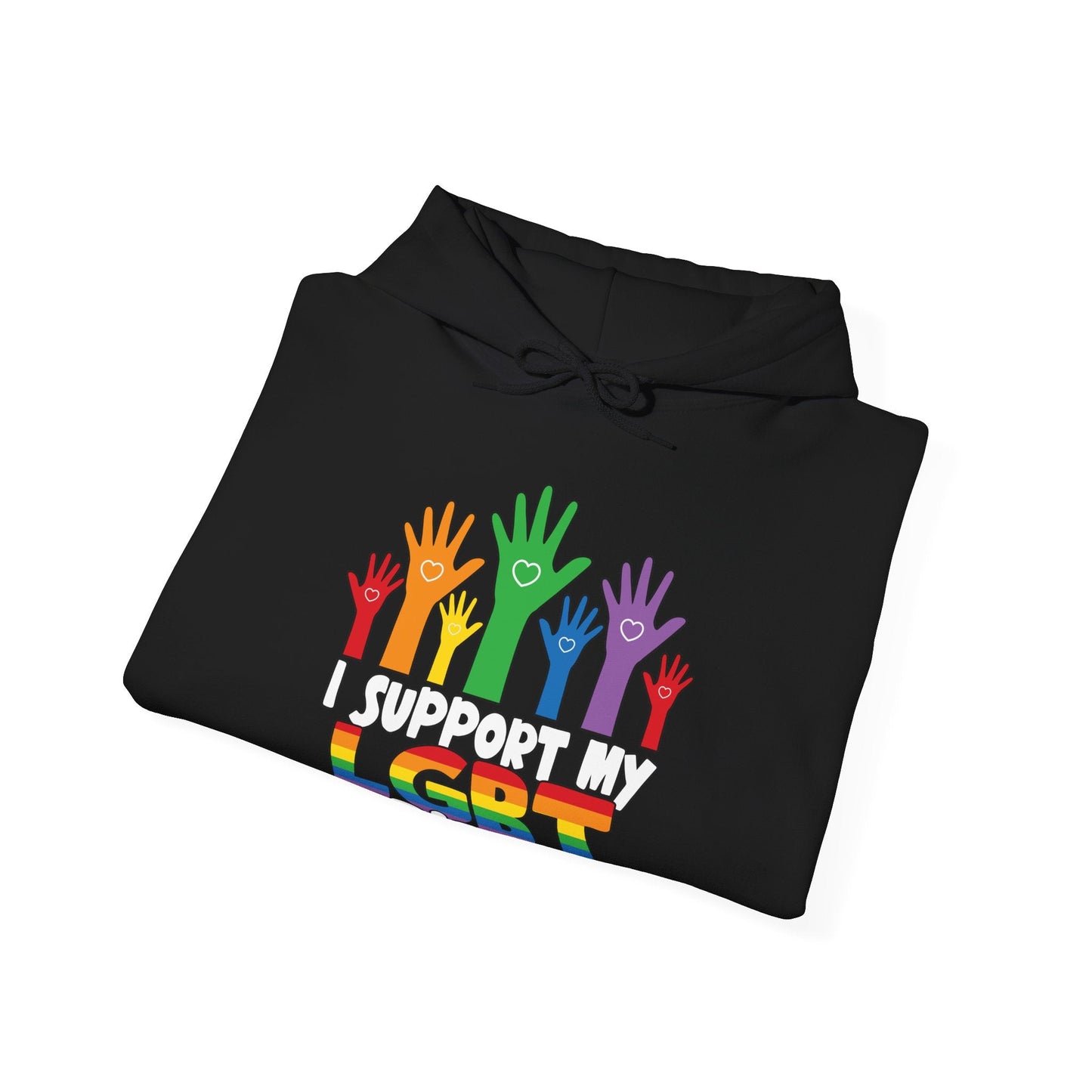 Support My LGBT Friends Hoodie - Hoodie - The Lucky Wombat