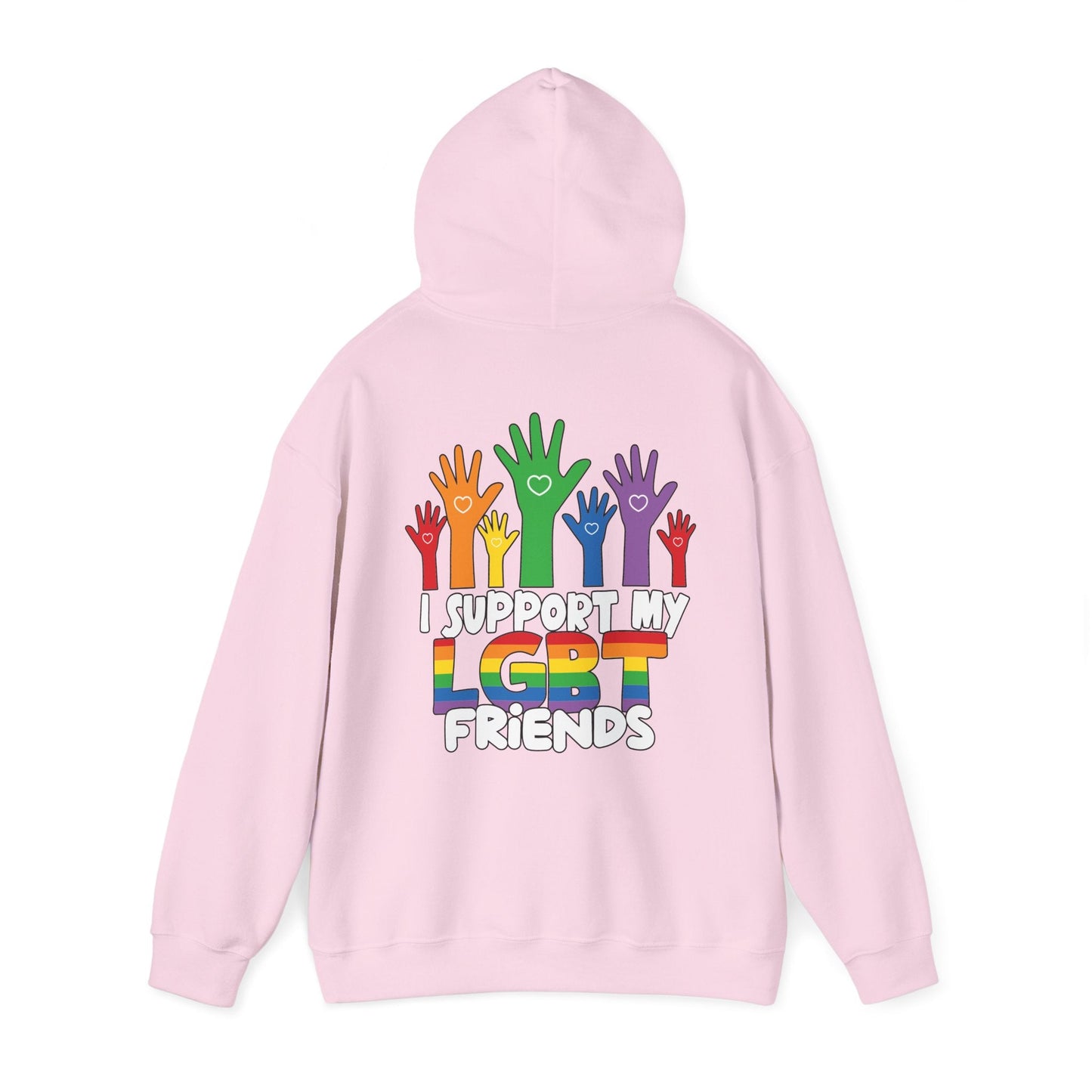 Support My LGBT Friends Hoodie - Hoodie - The Lucky Wombat