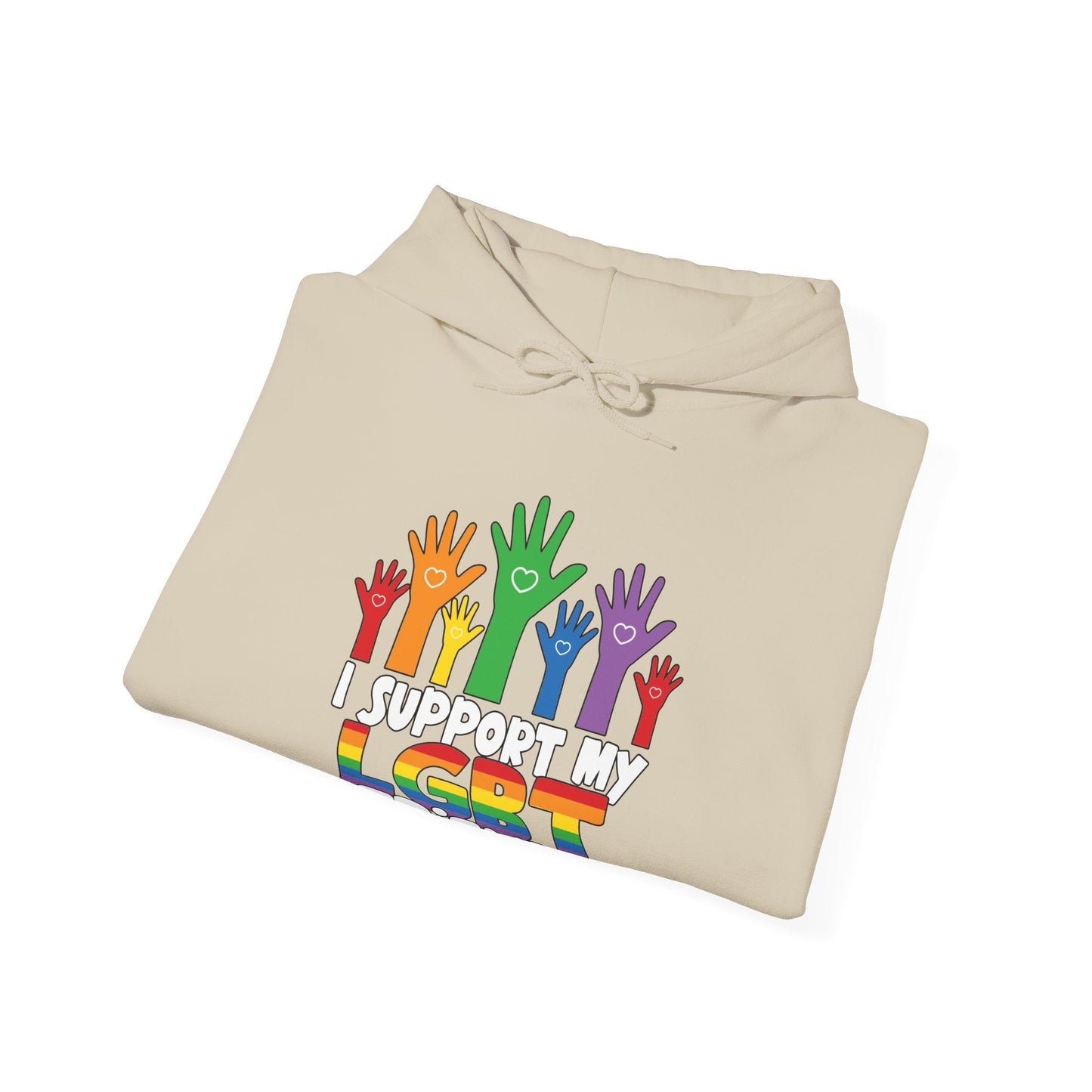 Support My LGBT Friends Hoodie - Hoodie - The Lucky Wombat