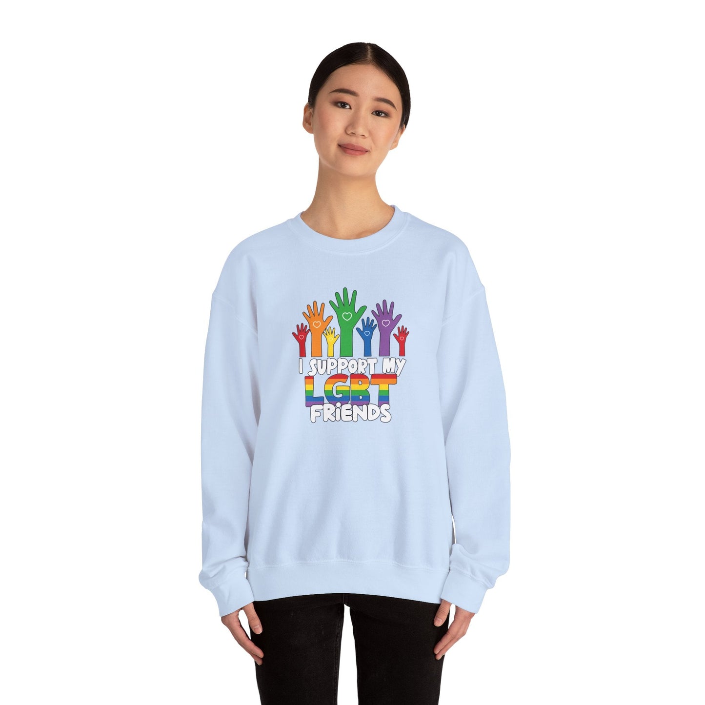 Support My LGBT Friends - Sweatshirt - Sweatshirt - The Lucky Wombat
