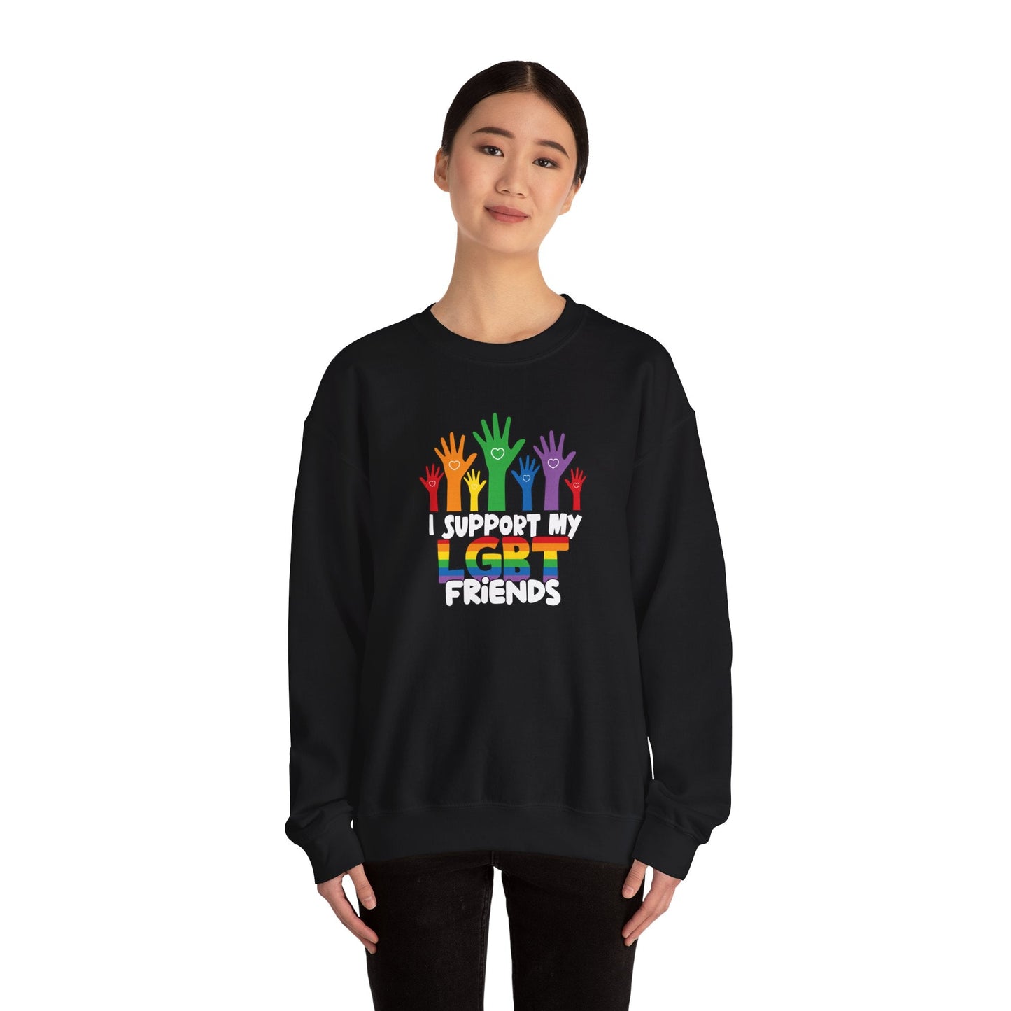 Support My LGBT Friends - Sweatshirt - Sweatshirt - The Lucky Wombat