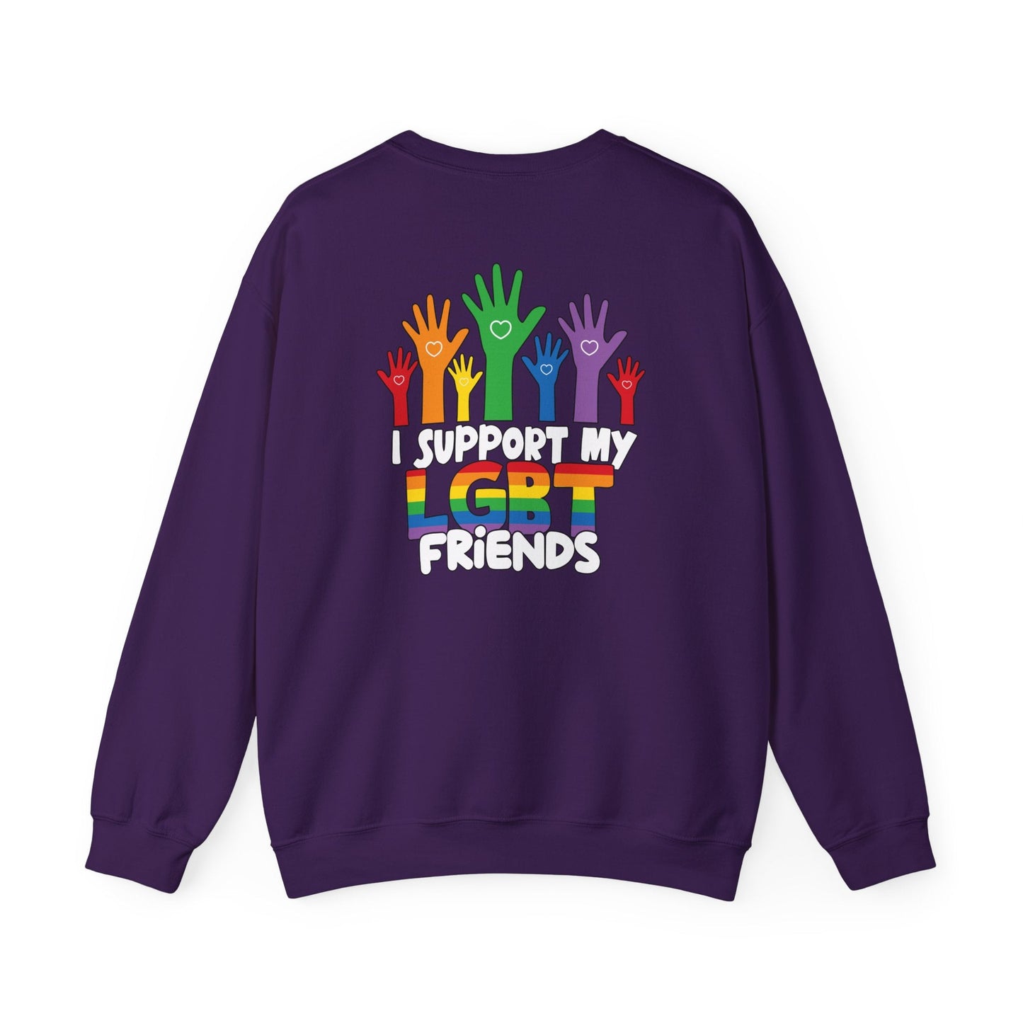 Support My LGBT Friends - Sweatshirt - Sweatshirt - The Lucky Wombat