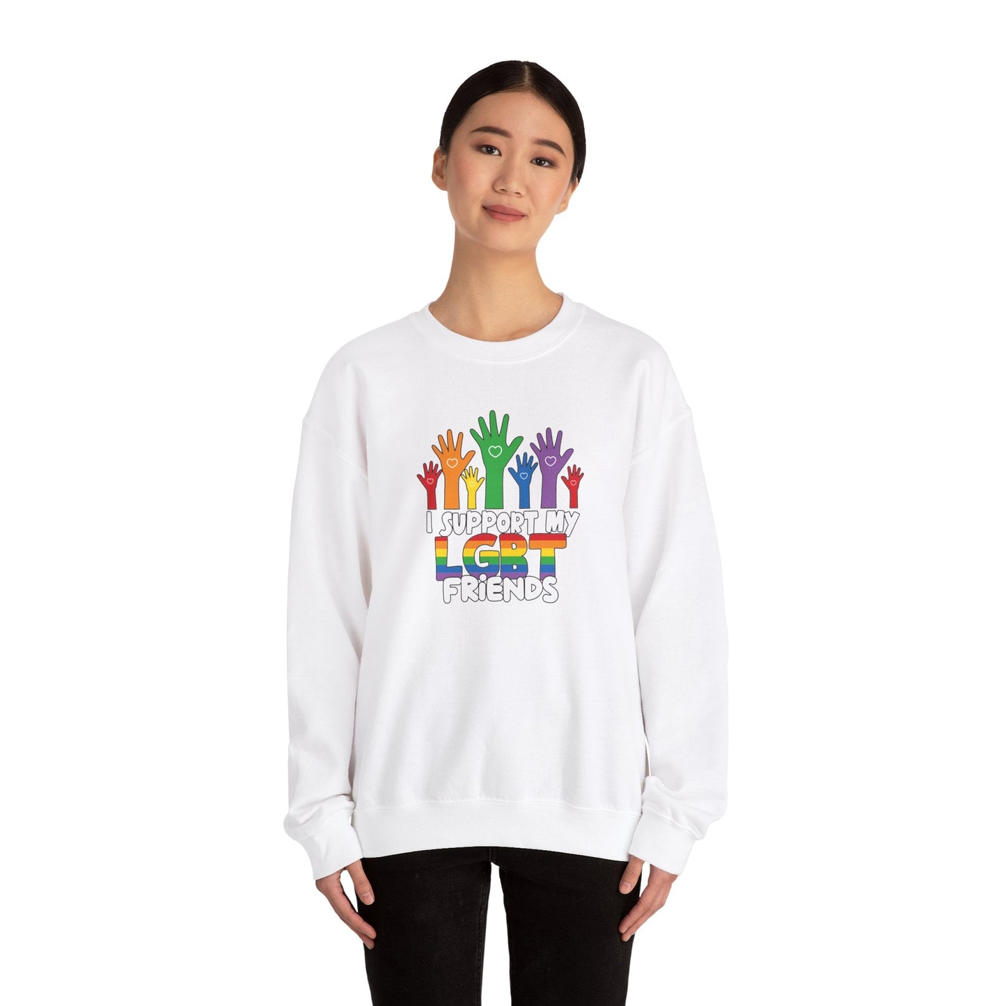 Support My LGBT Friends - Sweatshirt - Sweatshirt - The Lucky Wombat