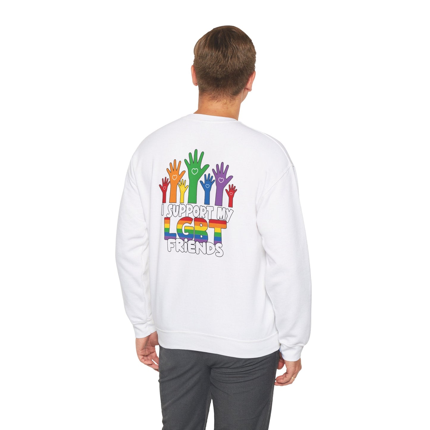 Support My LGBT Friends - Sweatshirt - Sweatshirt - The Lucky Wombat