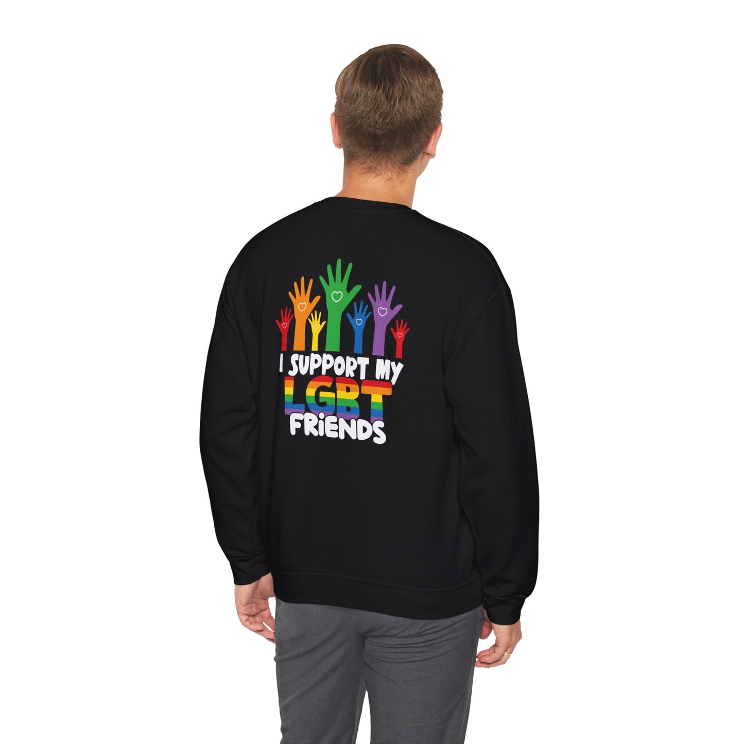 Support My LGBT Friends - Sweatshirt - Sweatshirt - The Lucky Wombat